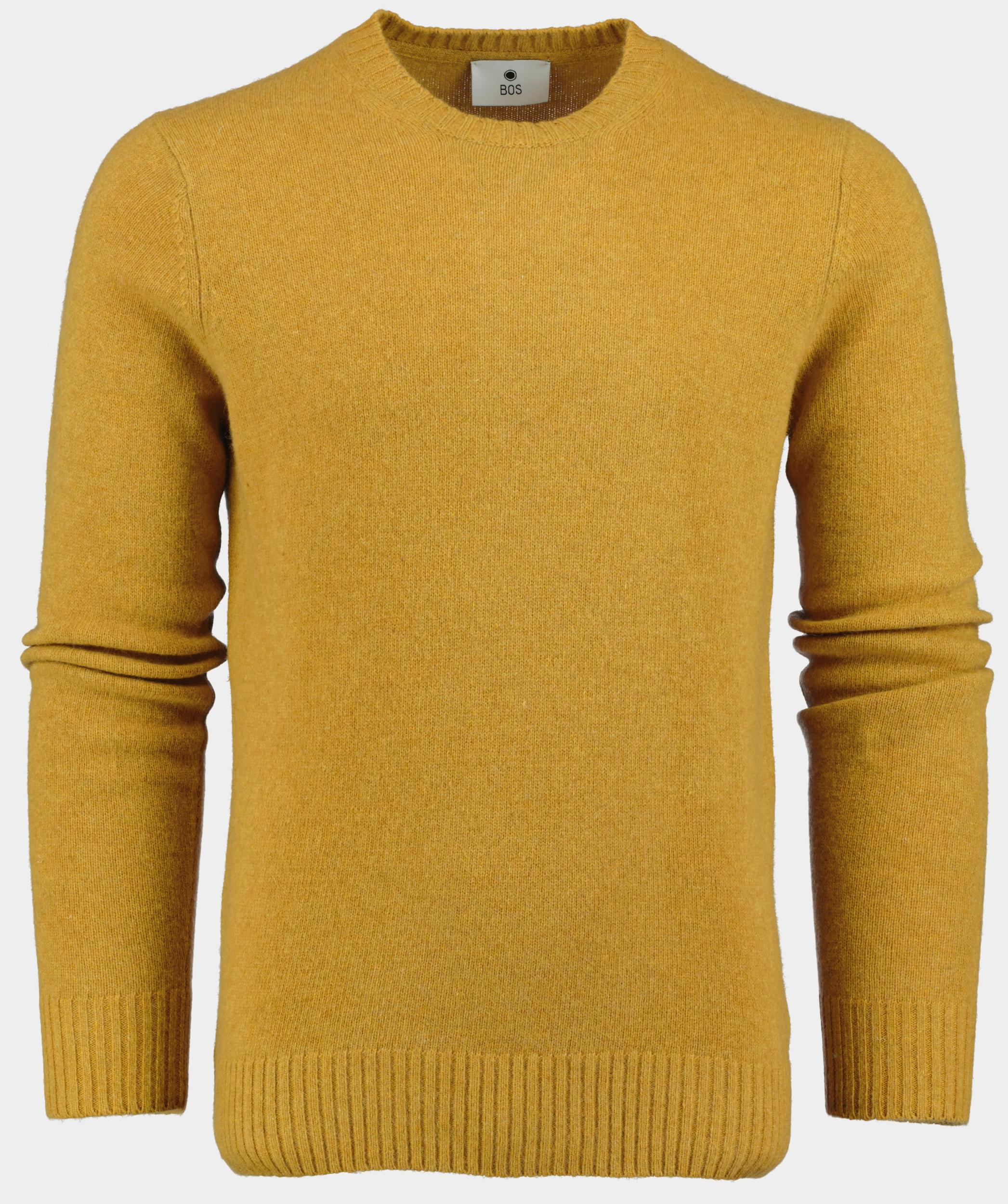 Bos Pullover Geel Lambswool O-neck 1150224/421