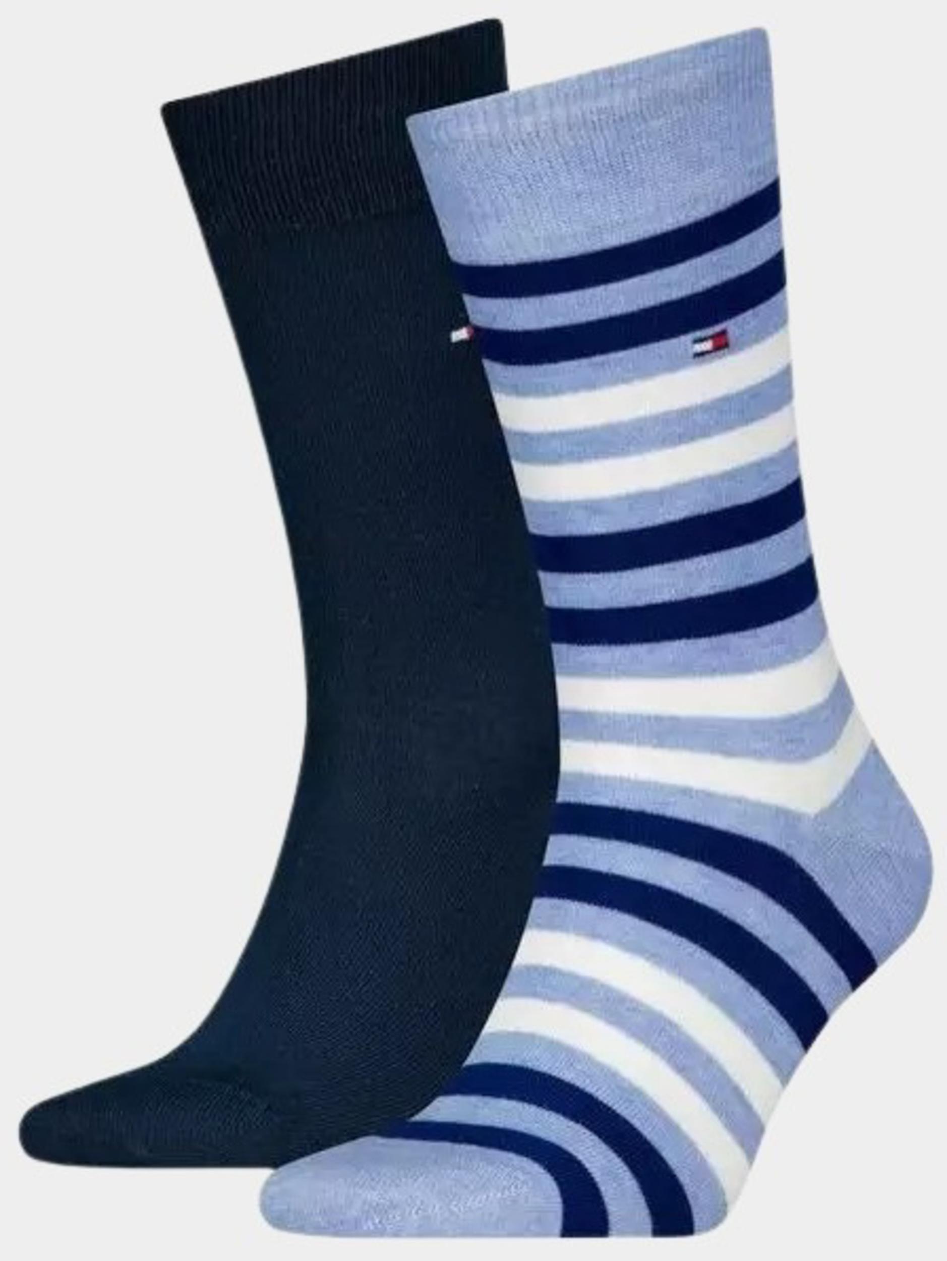 Tommy Hilfiger Sokken Blauw Duo stripe sock 2p 472001001/061