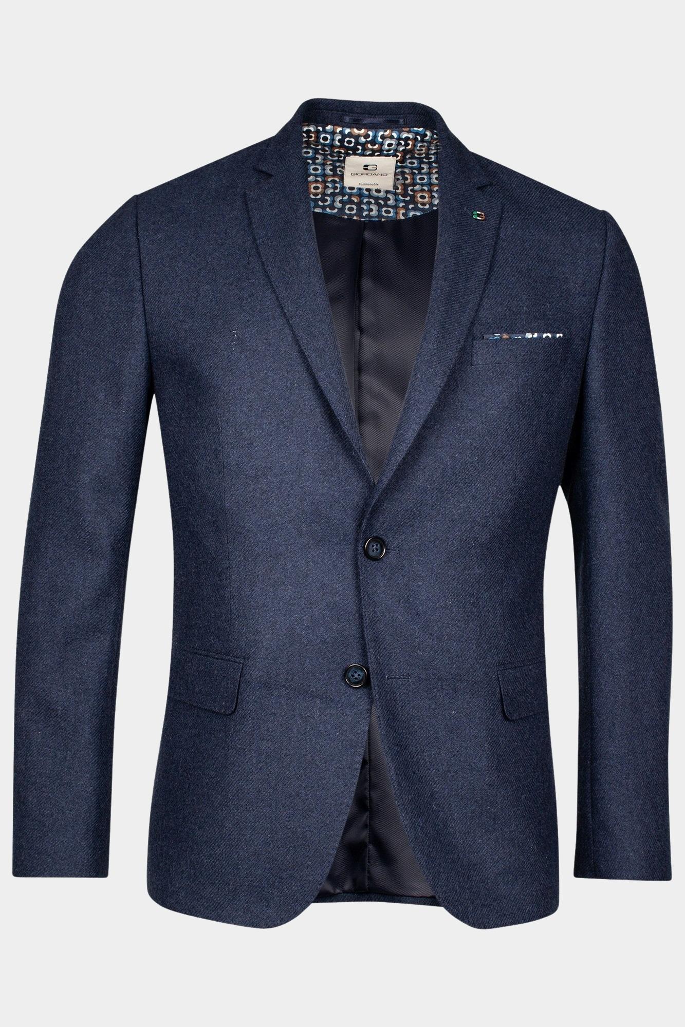 Giordano Blazer Blauw Blazer Robert Wool Mix 422610/69