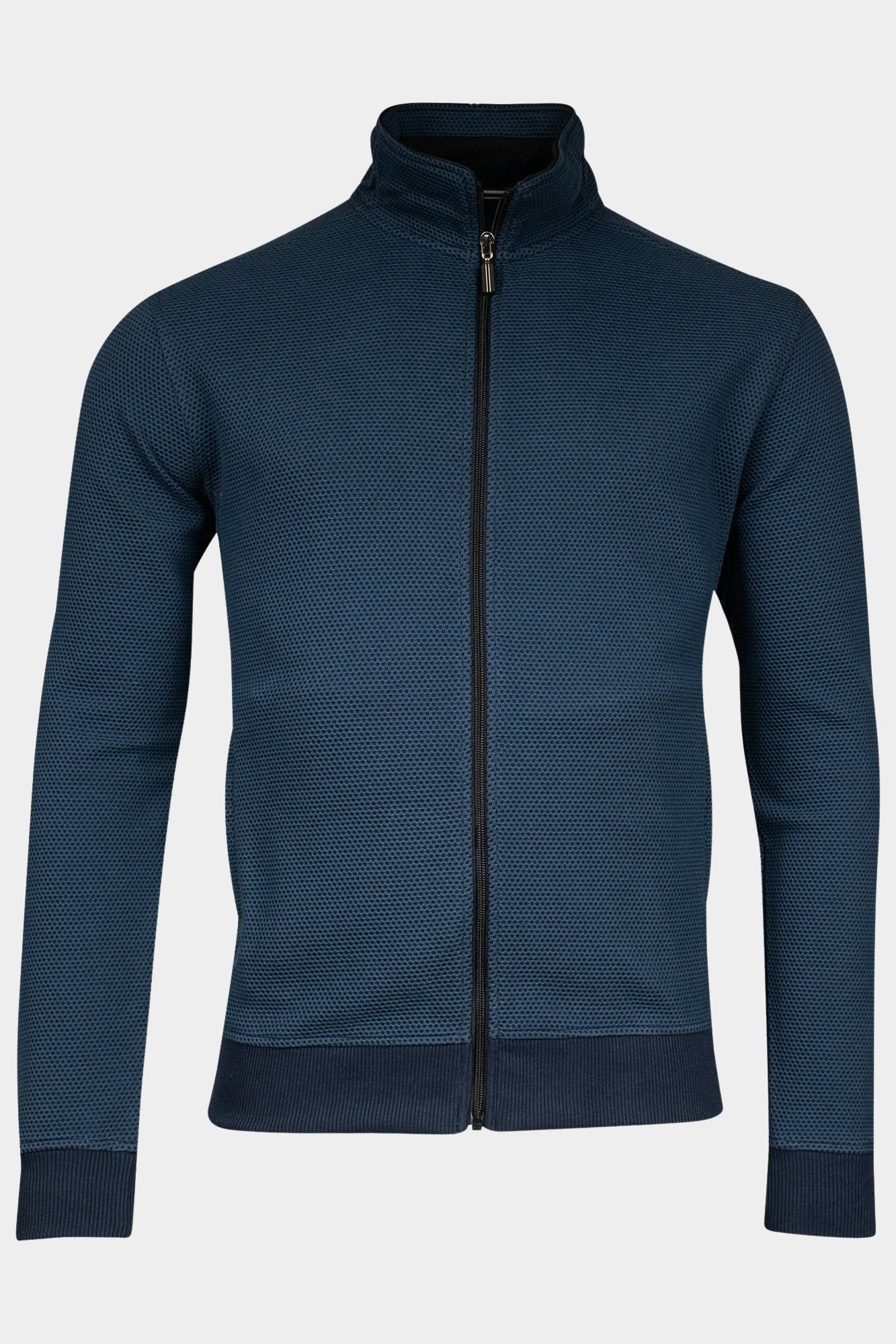 Baileys Vest Blauw Sweat Cardigan Zip 422292/67