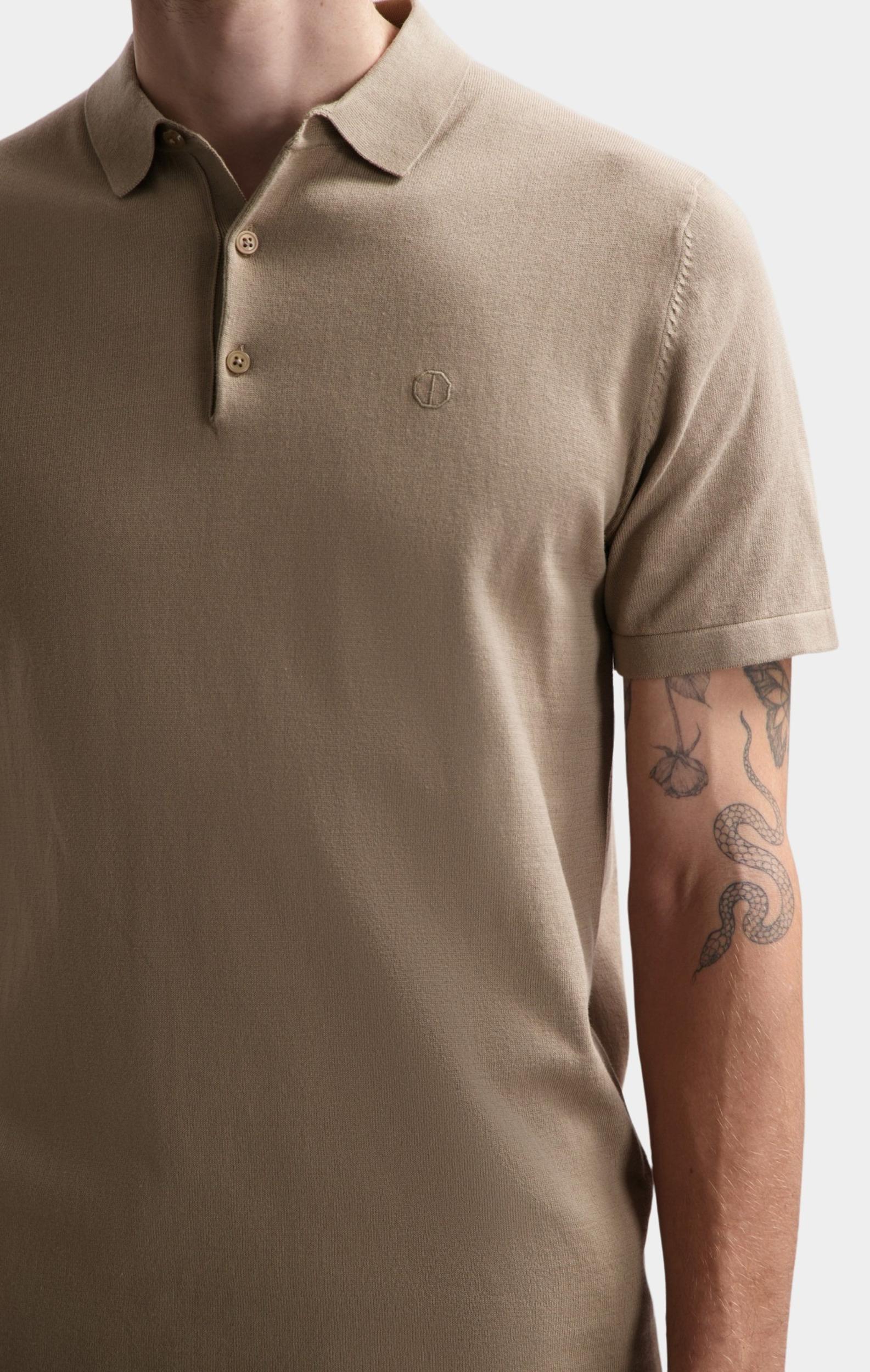 Dstrezzed Polo korte mouw Beige DS_Camilo Polo 420022-SS24/213