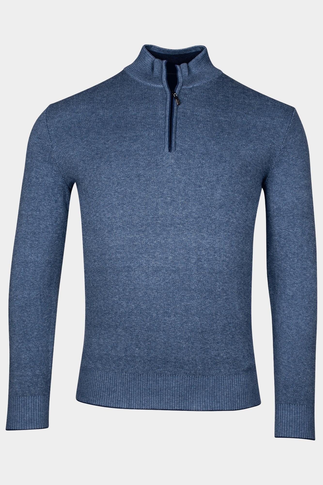 Baileys Half Zip Blauw Pullover 1/2 zip 428409/625