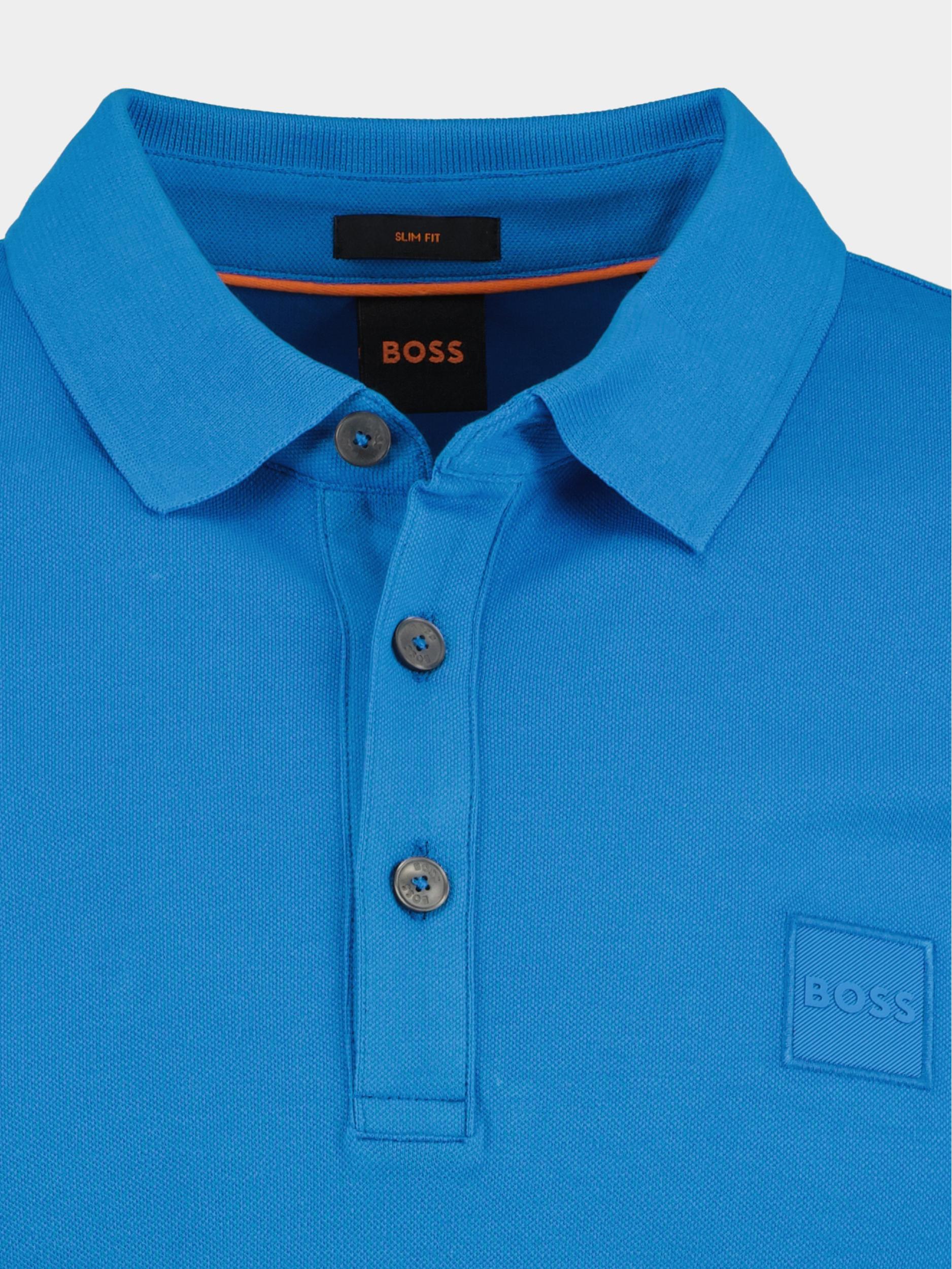 BOSS Orange Polo korte mouw Blauw Passenger 10242645 01 50472668/465