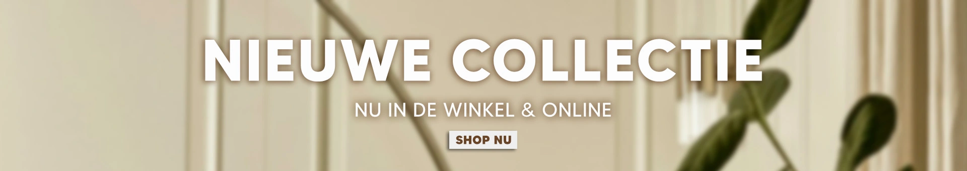 Nieuwe collectie banner voorpagina