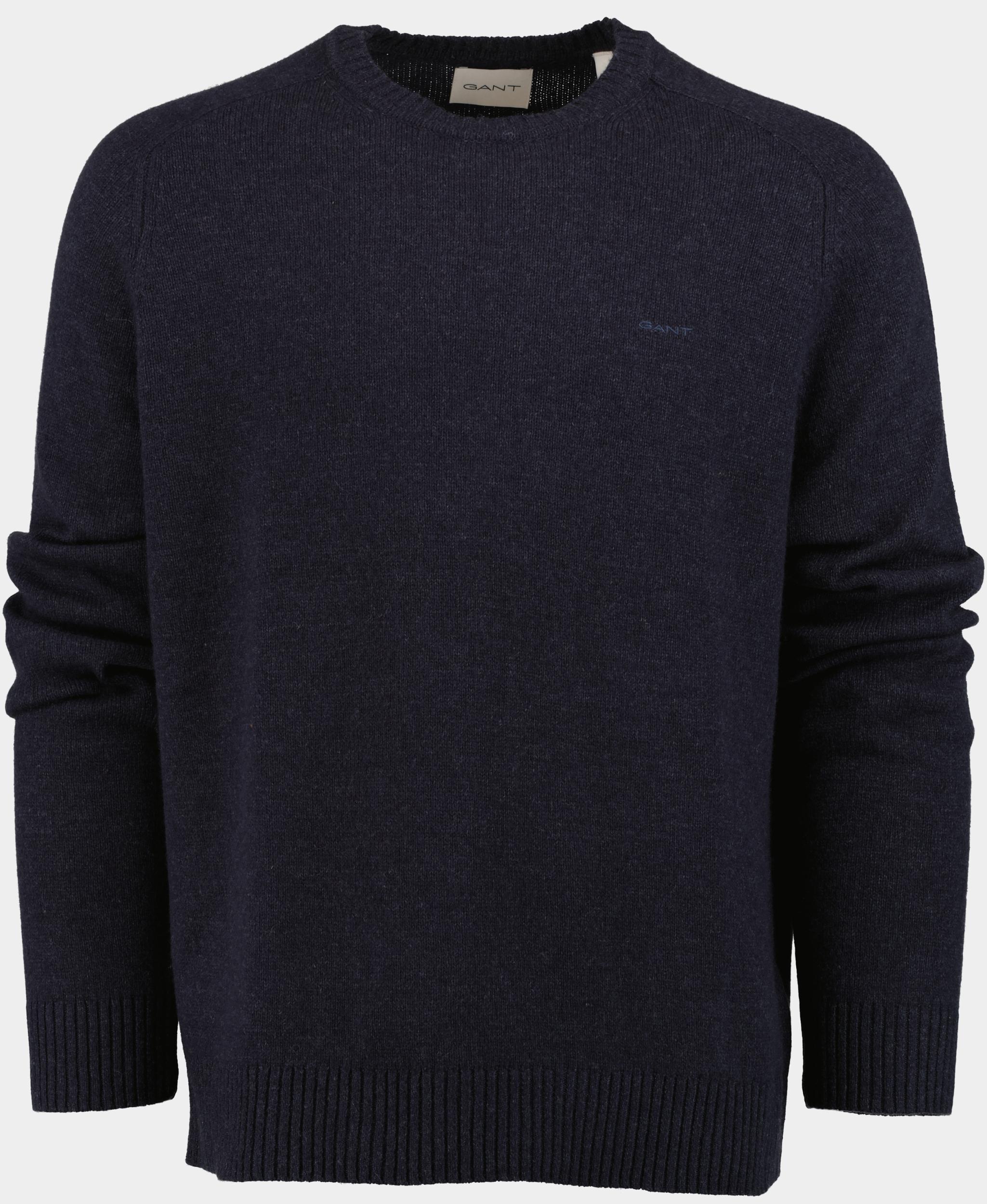 Gant Pullover Blauw Wool Blend C-Neck 8050226/480