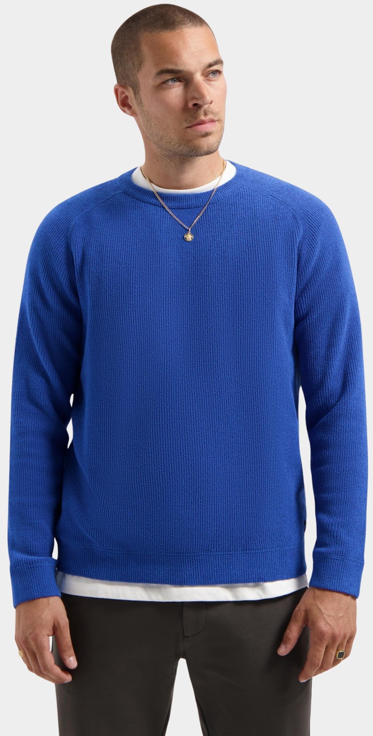 Dstrezzed Pullover Blauw DS_Njord Crew 405582-AW24/696