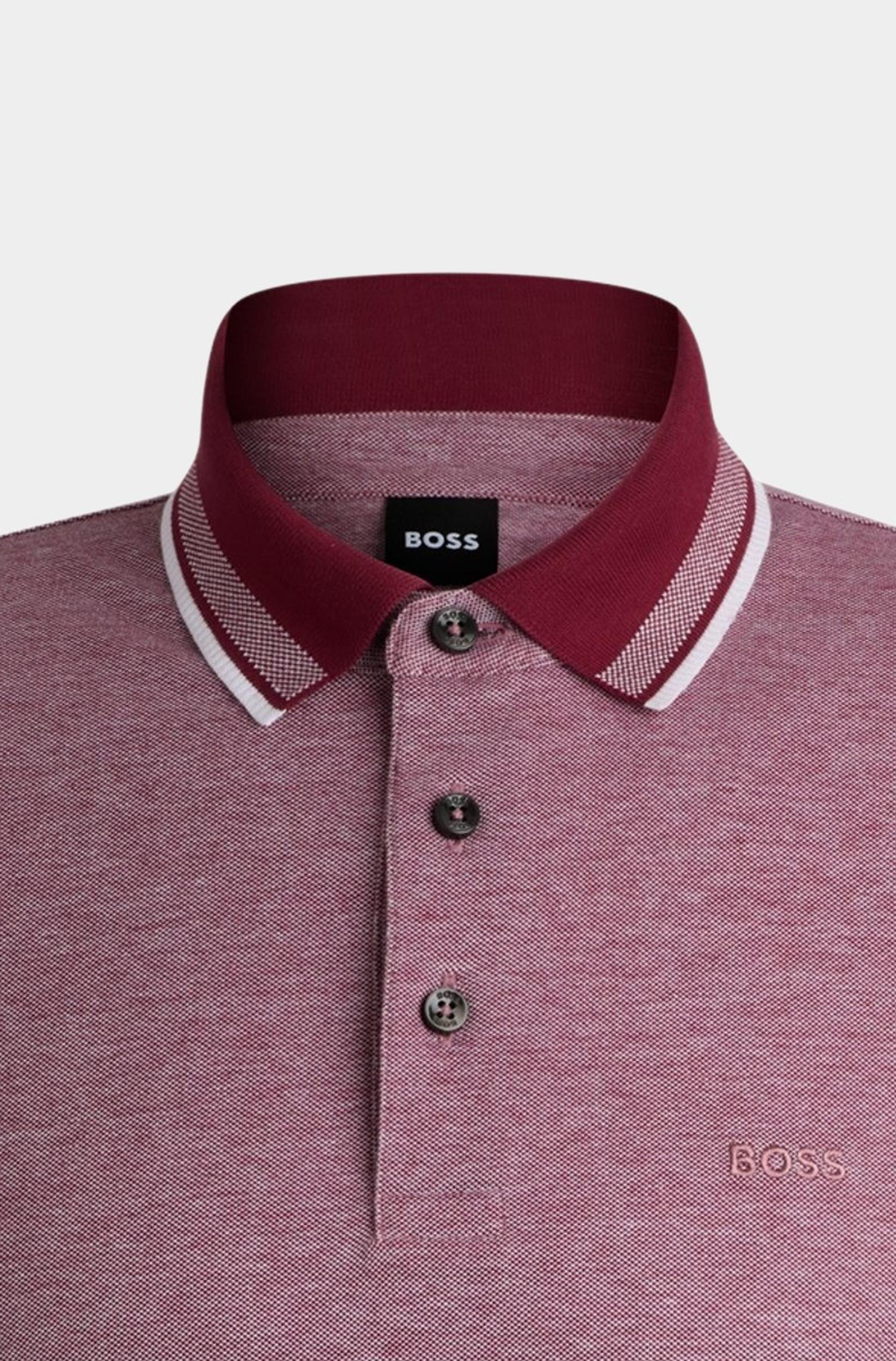 BOSS Black Polo korte mouw Paars H-Prout 141 10262902 01 50521116/605