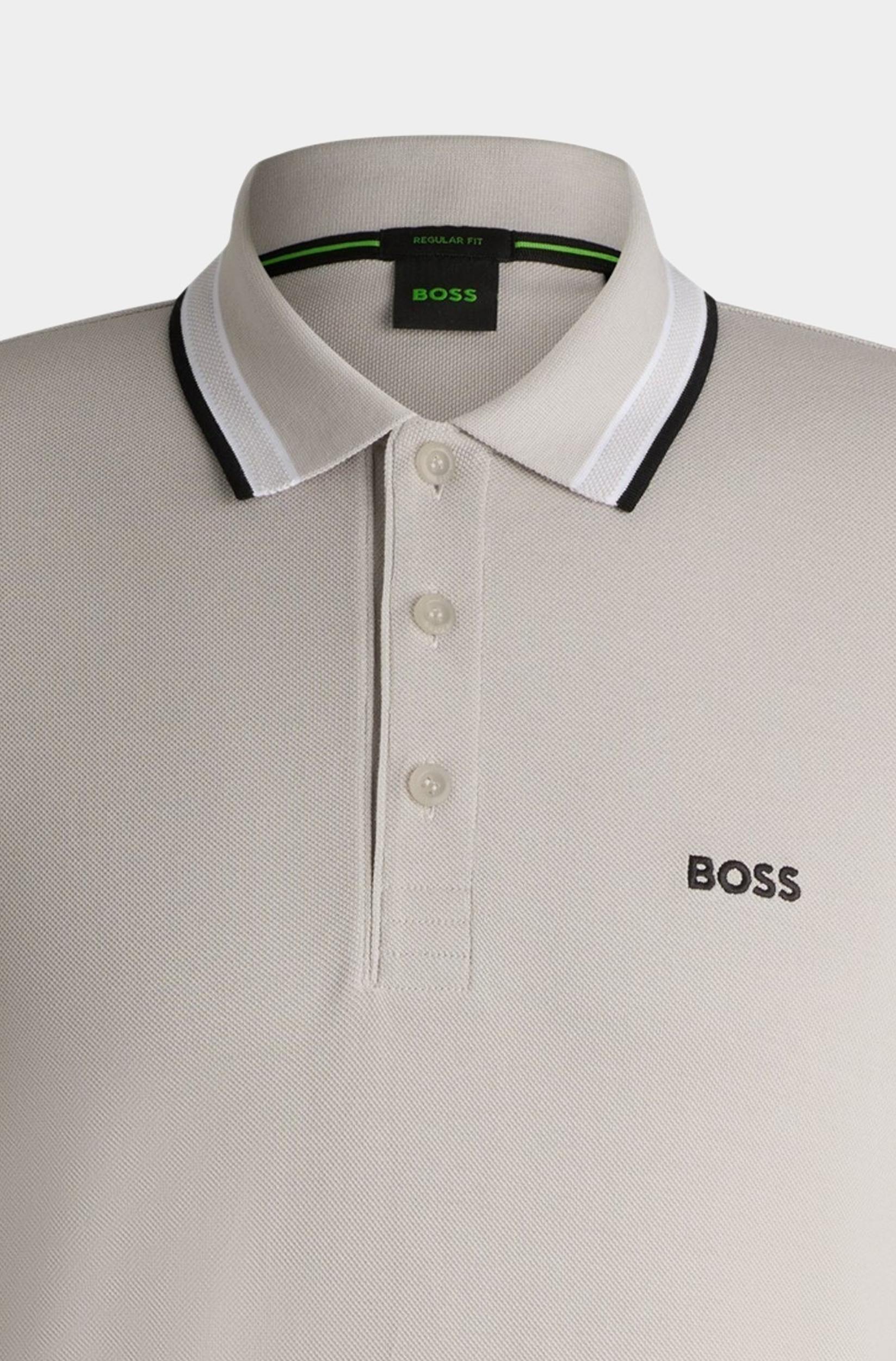 BOSS Green Polo korte mouw Beige Paddy 10241663 01 50469055/284