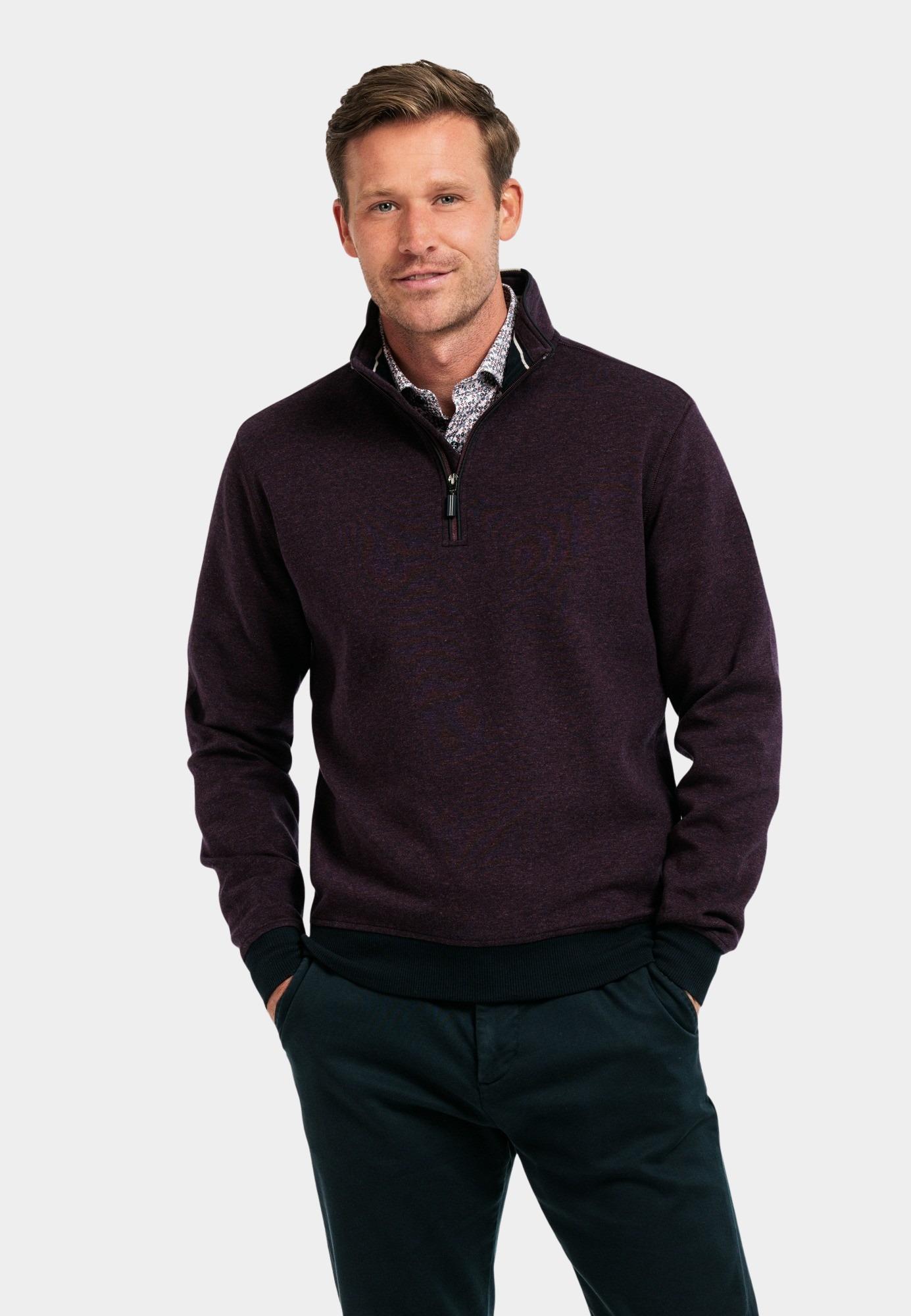 Baileys Half Zip Paars Sweatshirt 1/2 Zip 423122/59