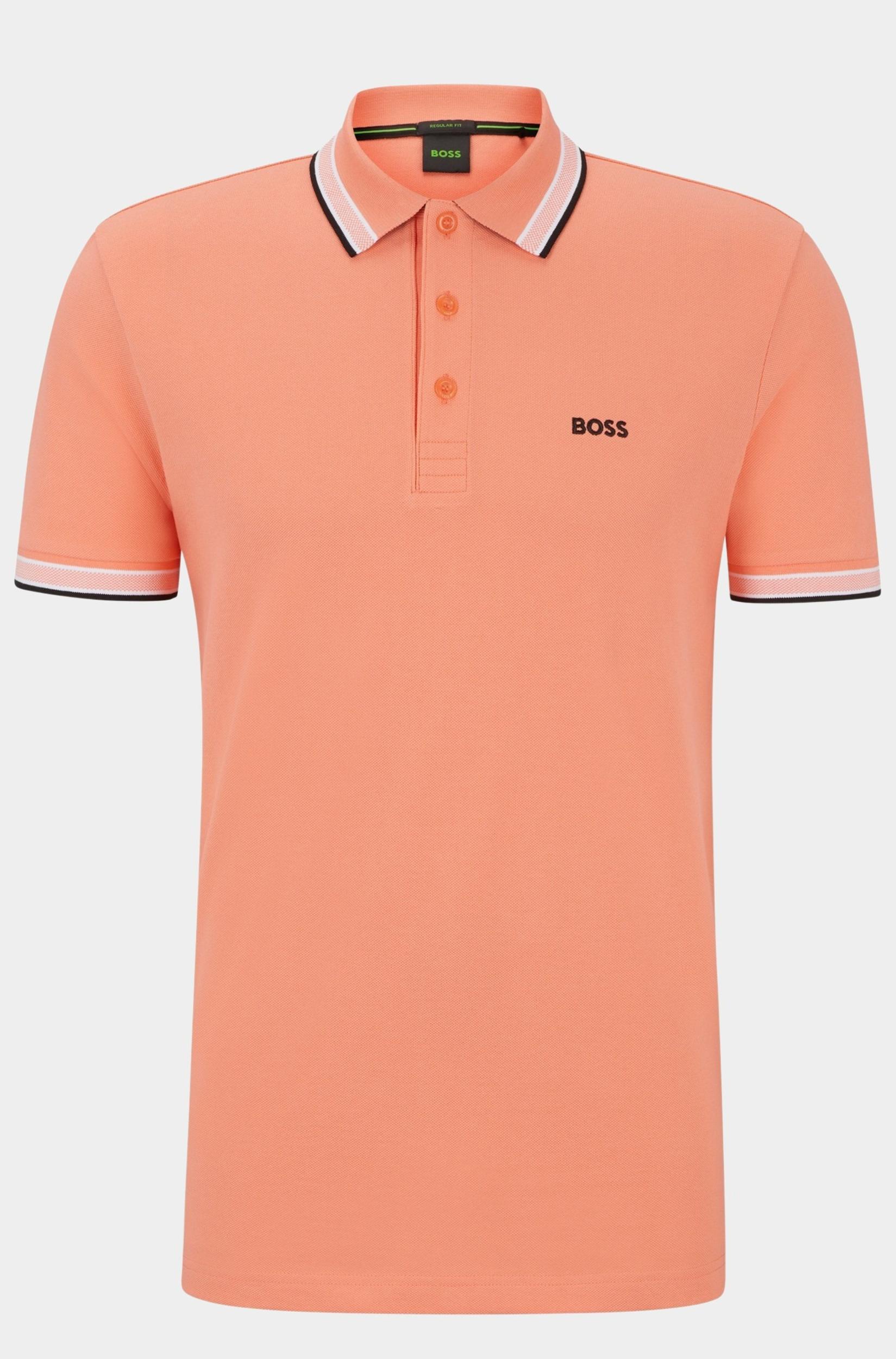 BOSS Green Polo korte mouw Oranje Paddy 10241663 01 50469055/649