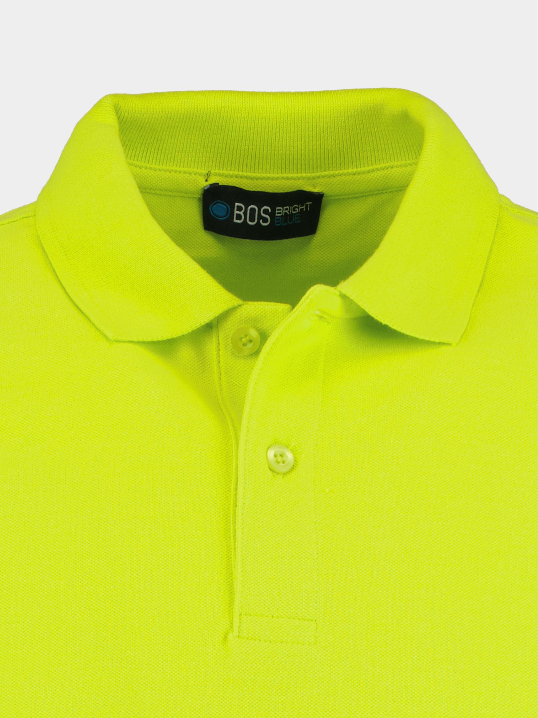 Bos Polo korte mouw Geel Polo Slim Fit 2200900/407