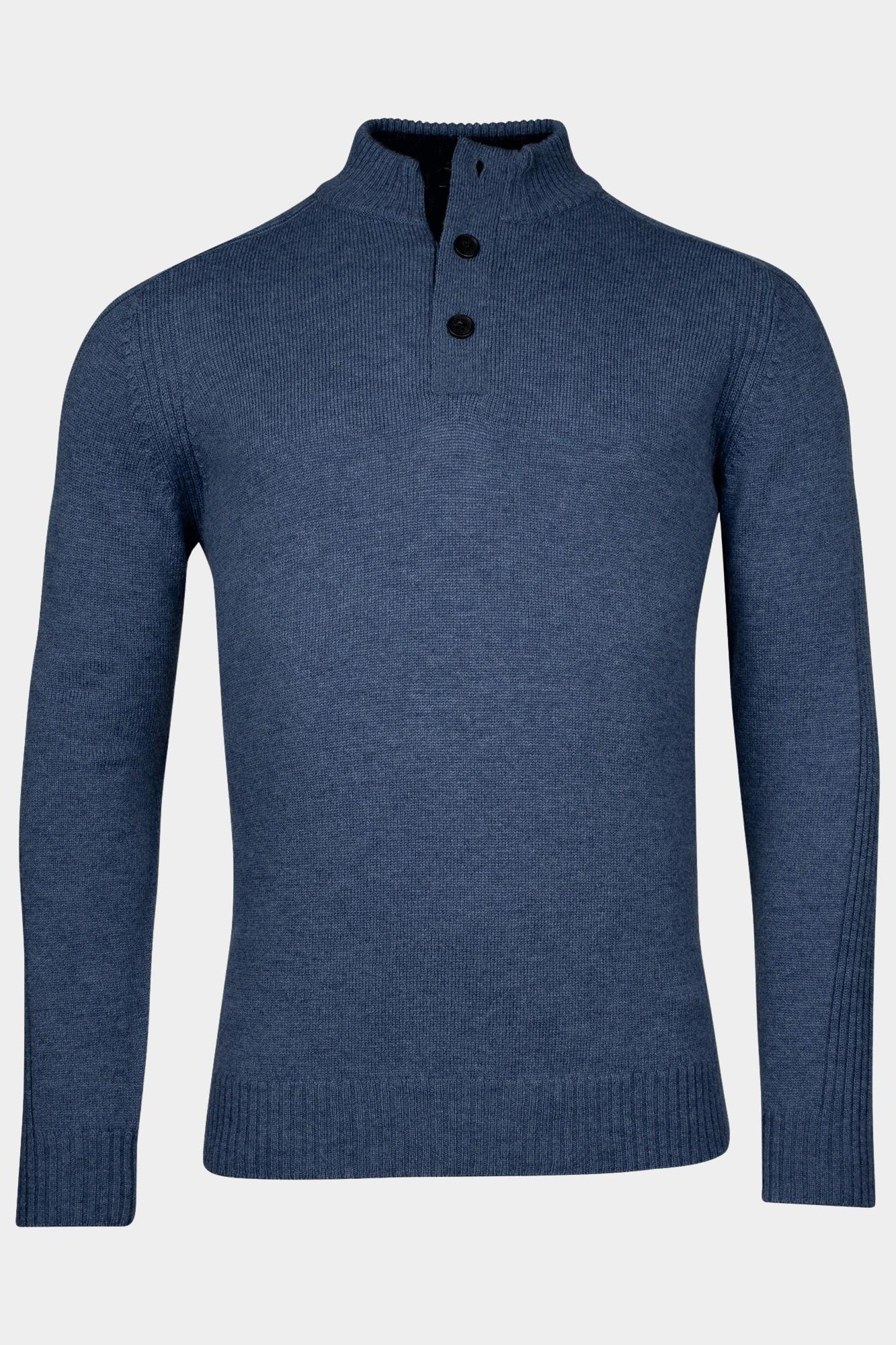 Baileys Half Zip Blauw Pullover 1/2 Zip/Buttons 428446/655