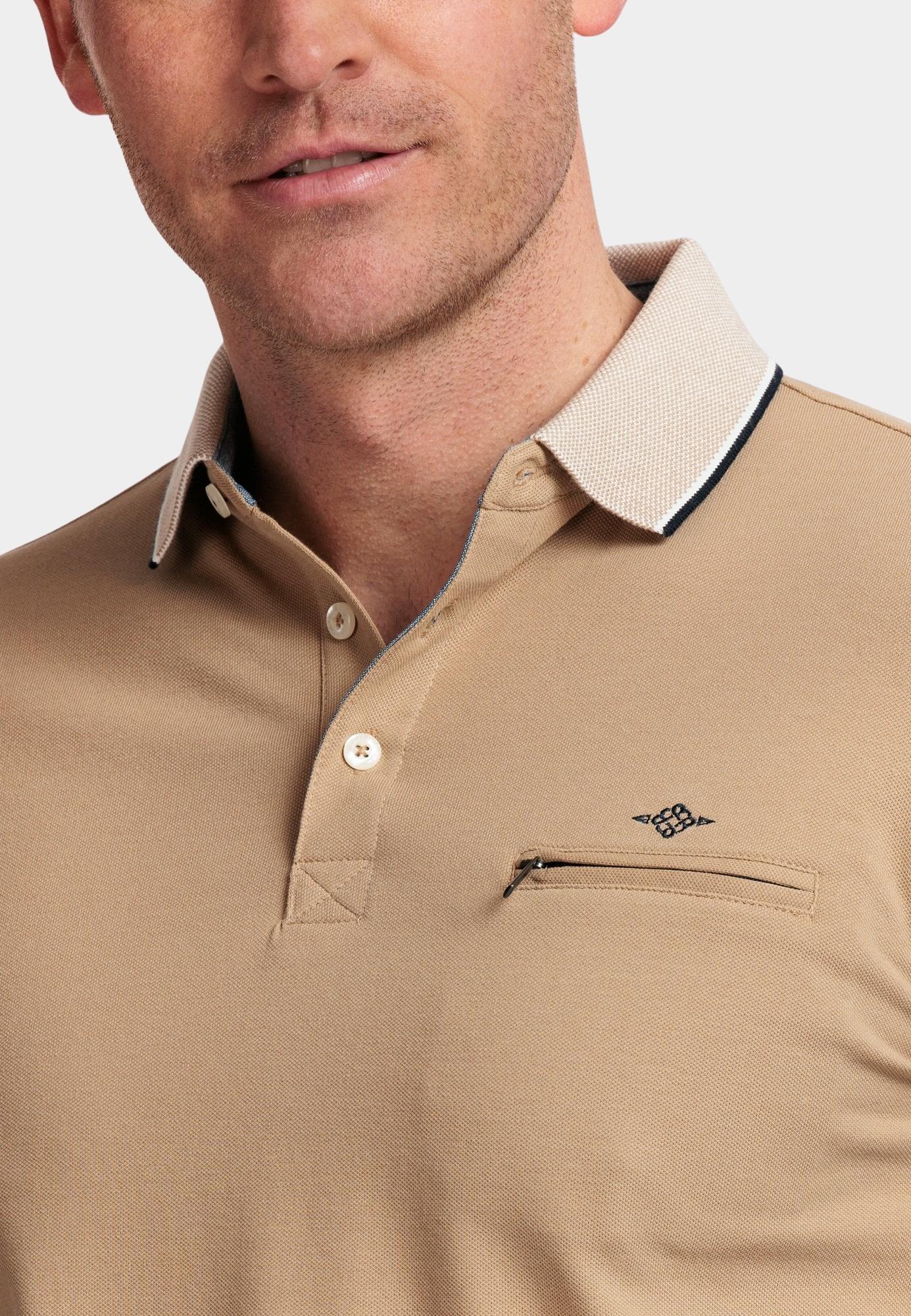 Baileys Polo korte mouw Bruin Poloshirt Pique 415288/83