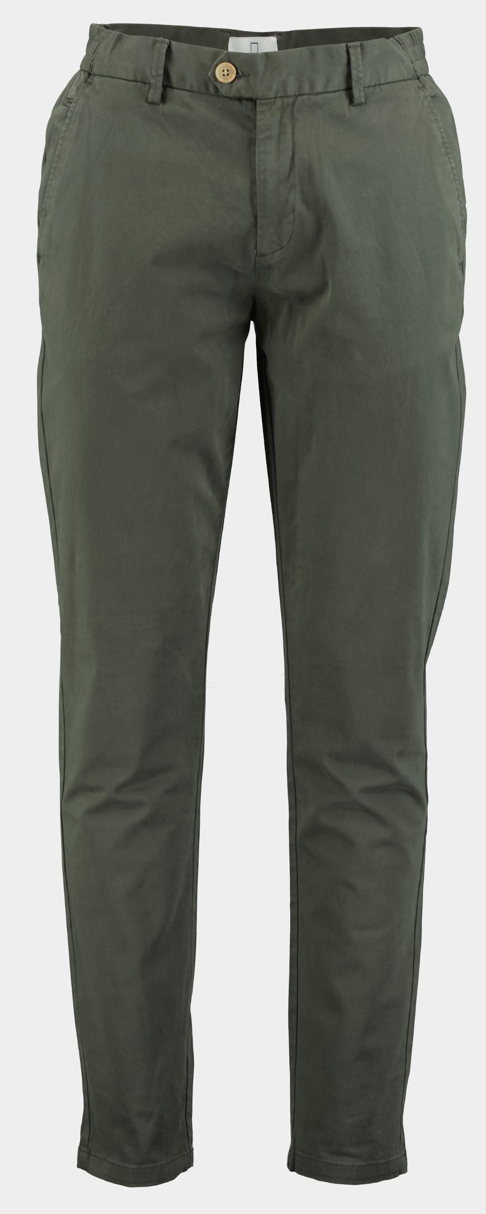 Born With Appetite Katoenen Broek Groen Ednar Cotton Chino 24304ED03/373 wood