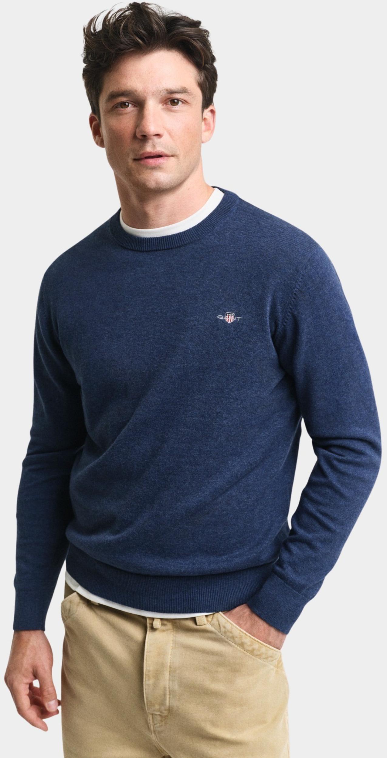 Gant Pullover Blauw CLASSIC COTTON C-NECK 8030561/902