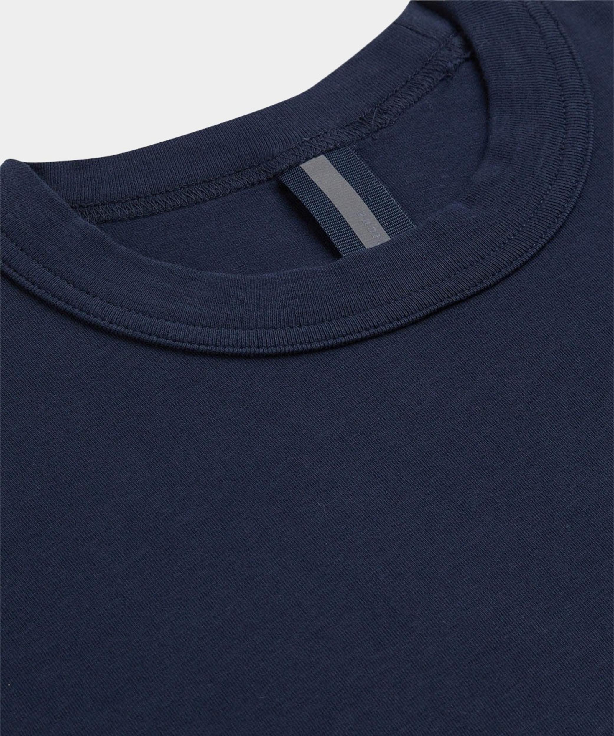 Profuomo T-shirt lange mouw Blauw  PP2T00002B/P