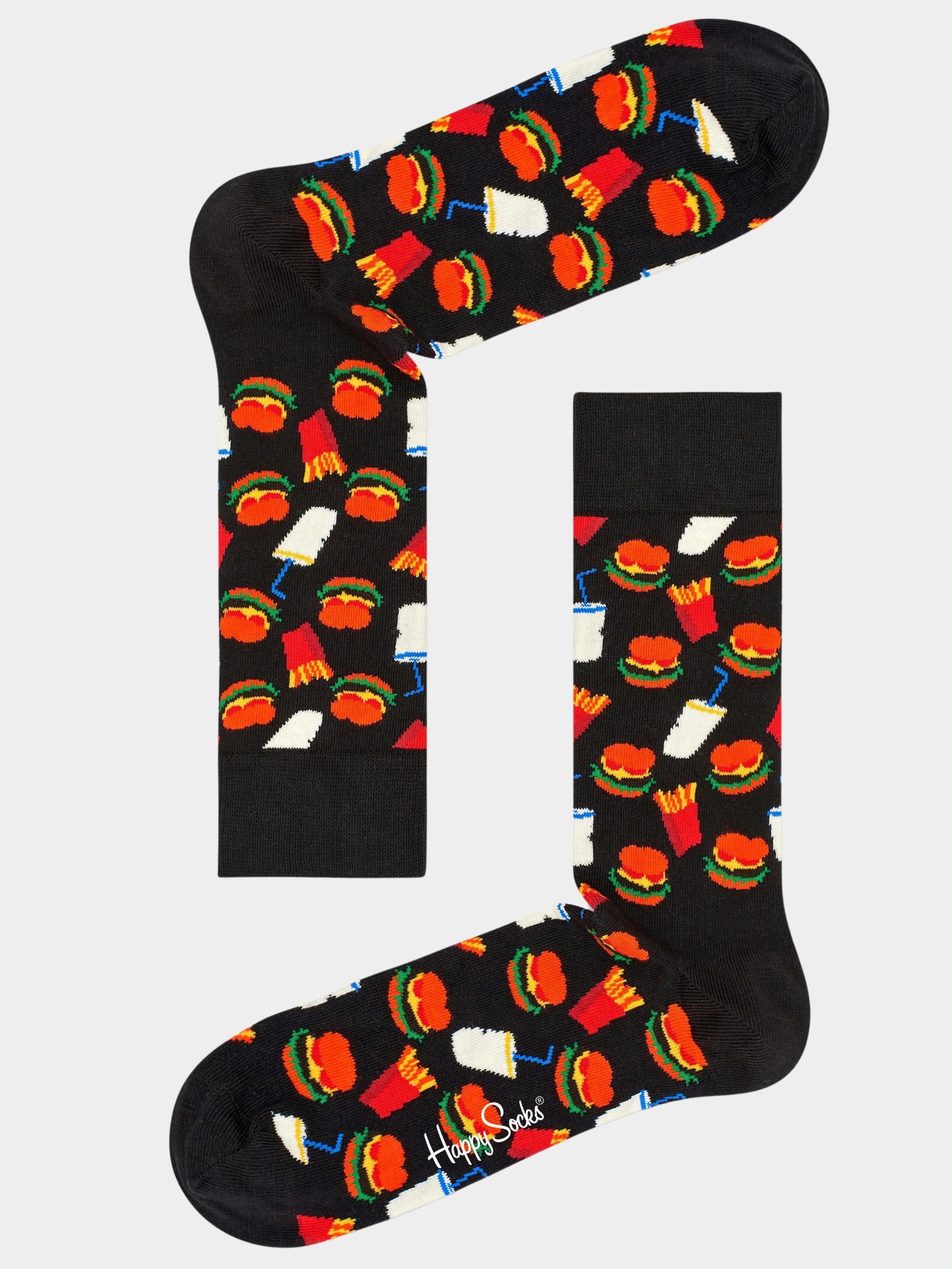 Happy Socks Sokken Zwart Hamburger | Bos Men Shop