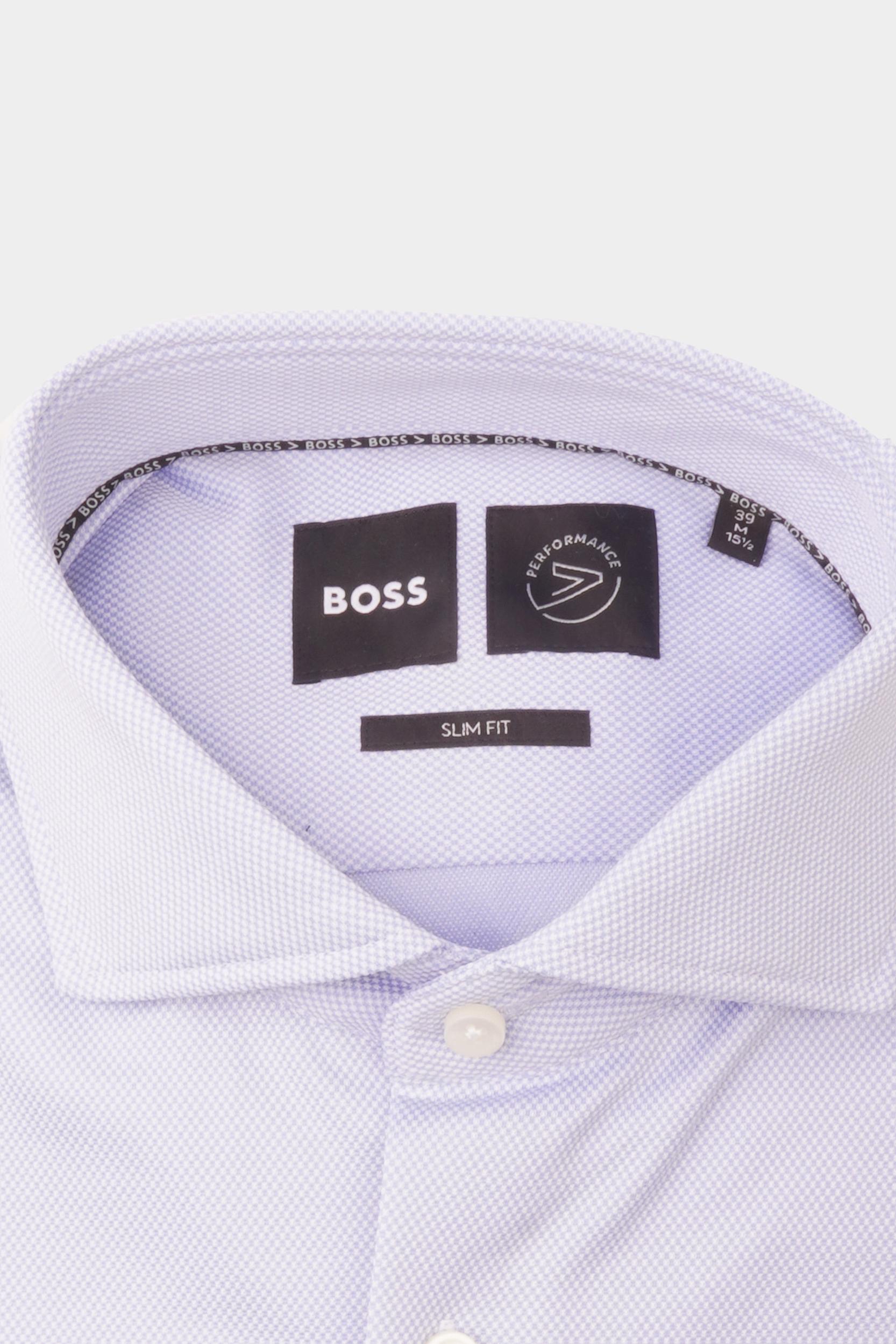 BOSS Black Business hemd lange mouw Blauw P-HANK-spread-C1-222 10237882 50473312/450