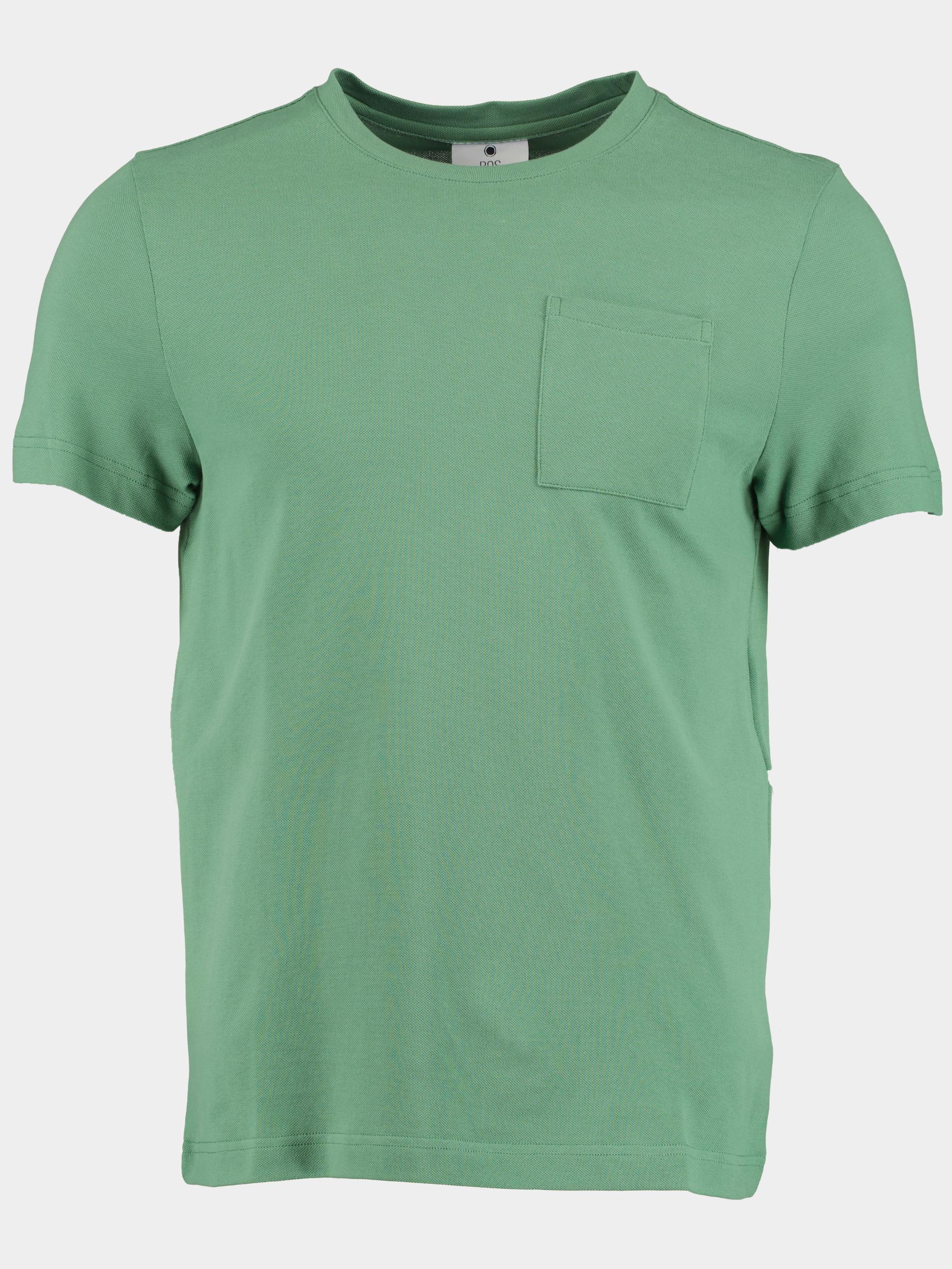 Bos T-shirt korte mouw Groen Cooper T-shirt Pique 23108CO54BO/903 modern green