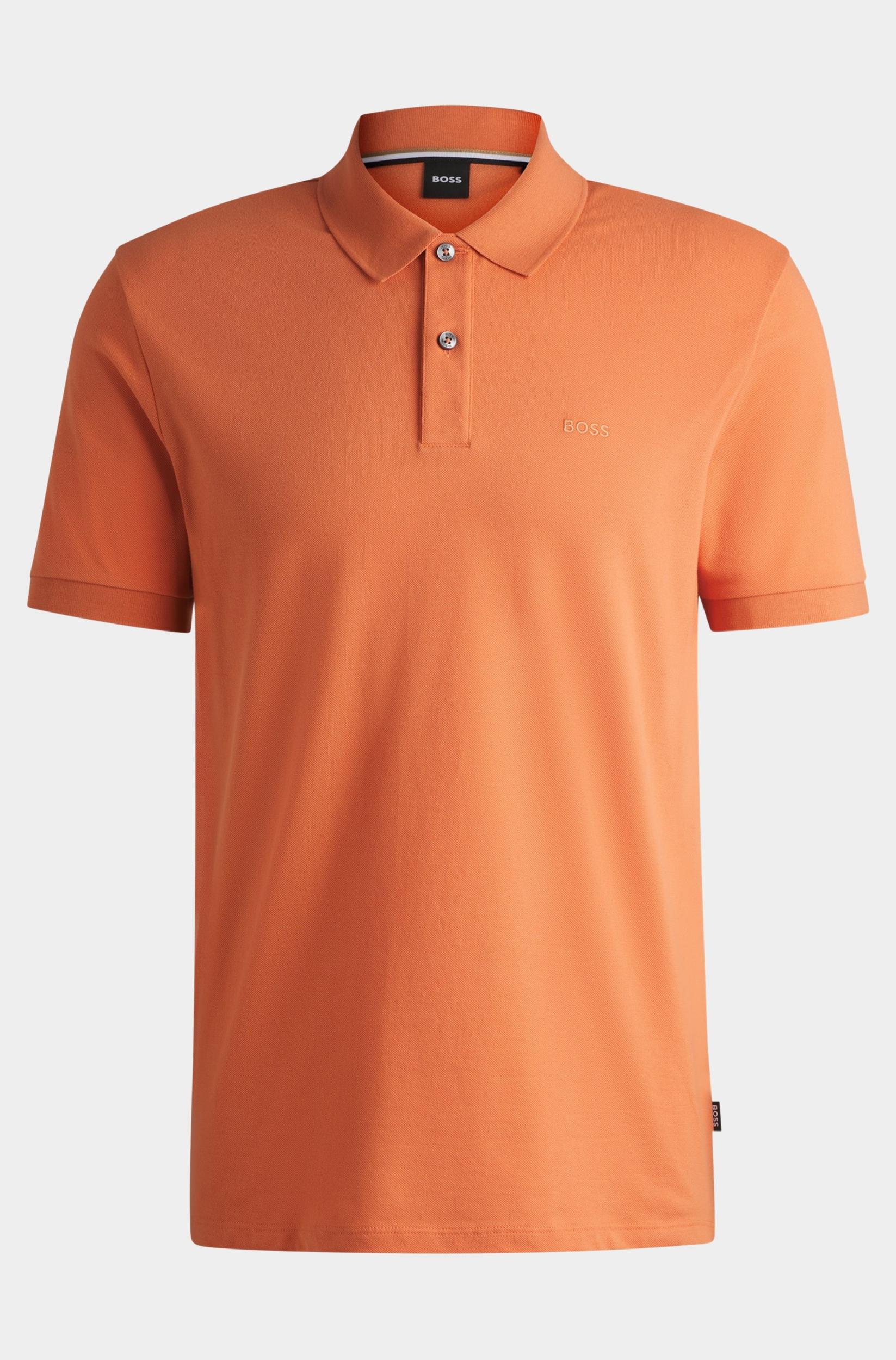 BOSS Black Polo korte mouw Oranje Pallas 10241531 01 50468362/823