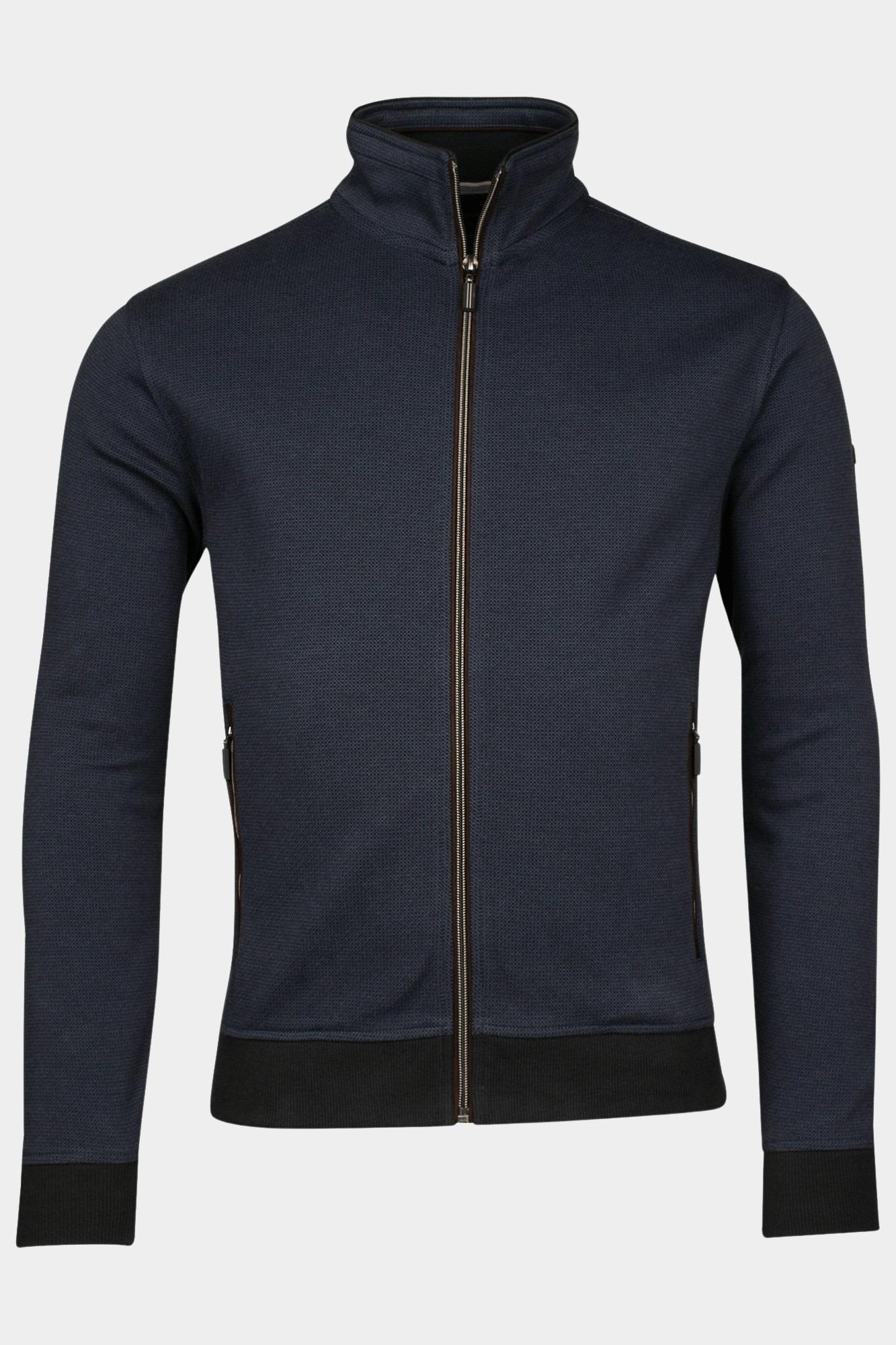 Baileys Vest Blauw Sweat Cardigan Zip 422201/67