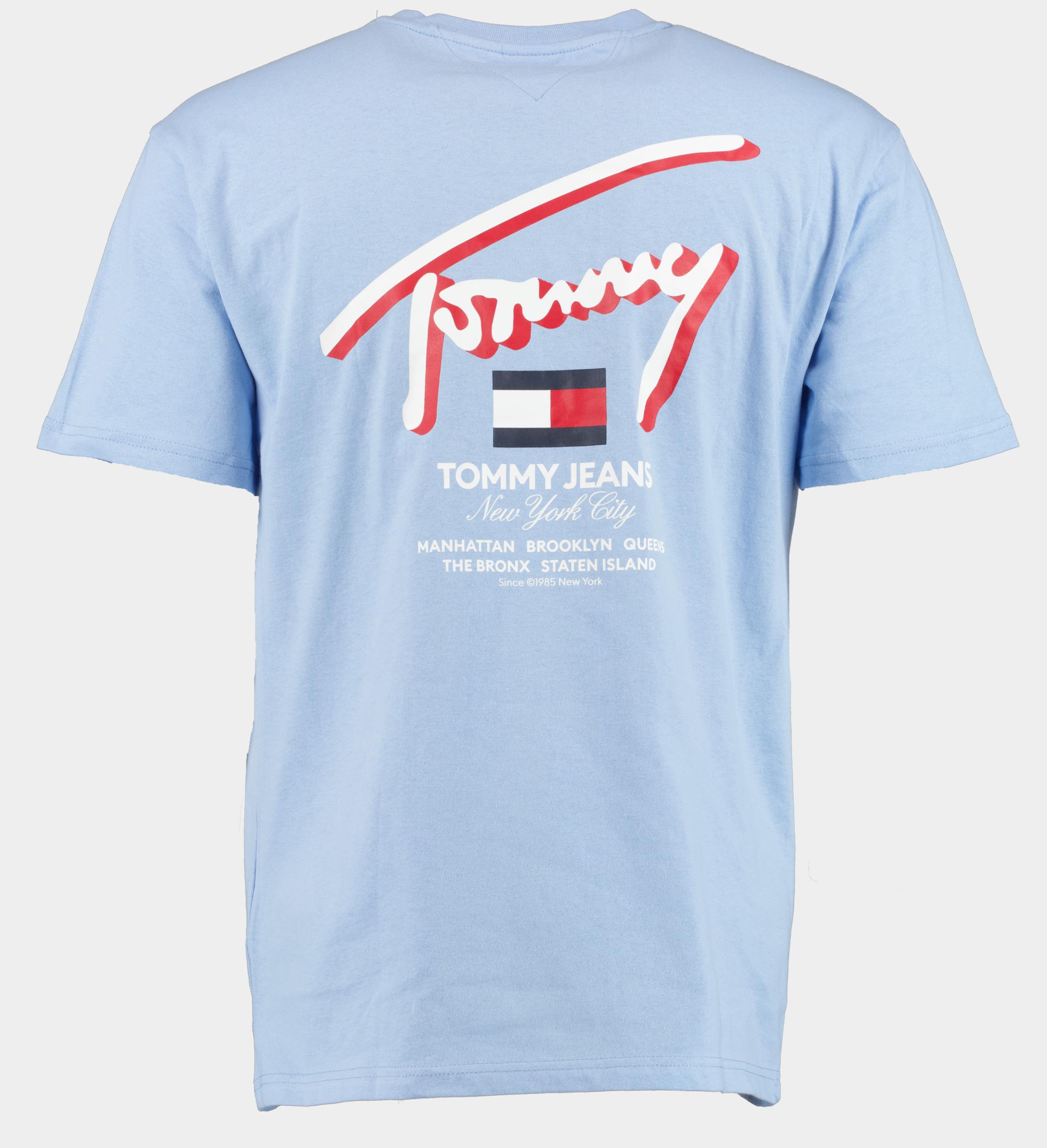 Tommy Jeans T-shirt korte mouw Blauw Reg 3D Street Si DM0DM18574/C3S