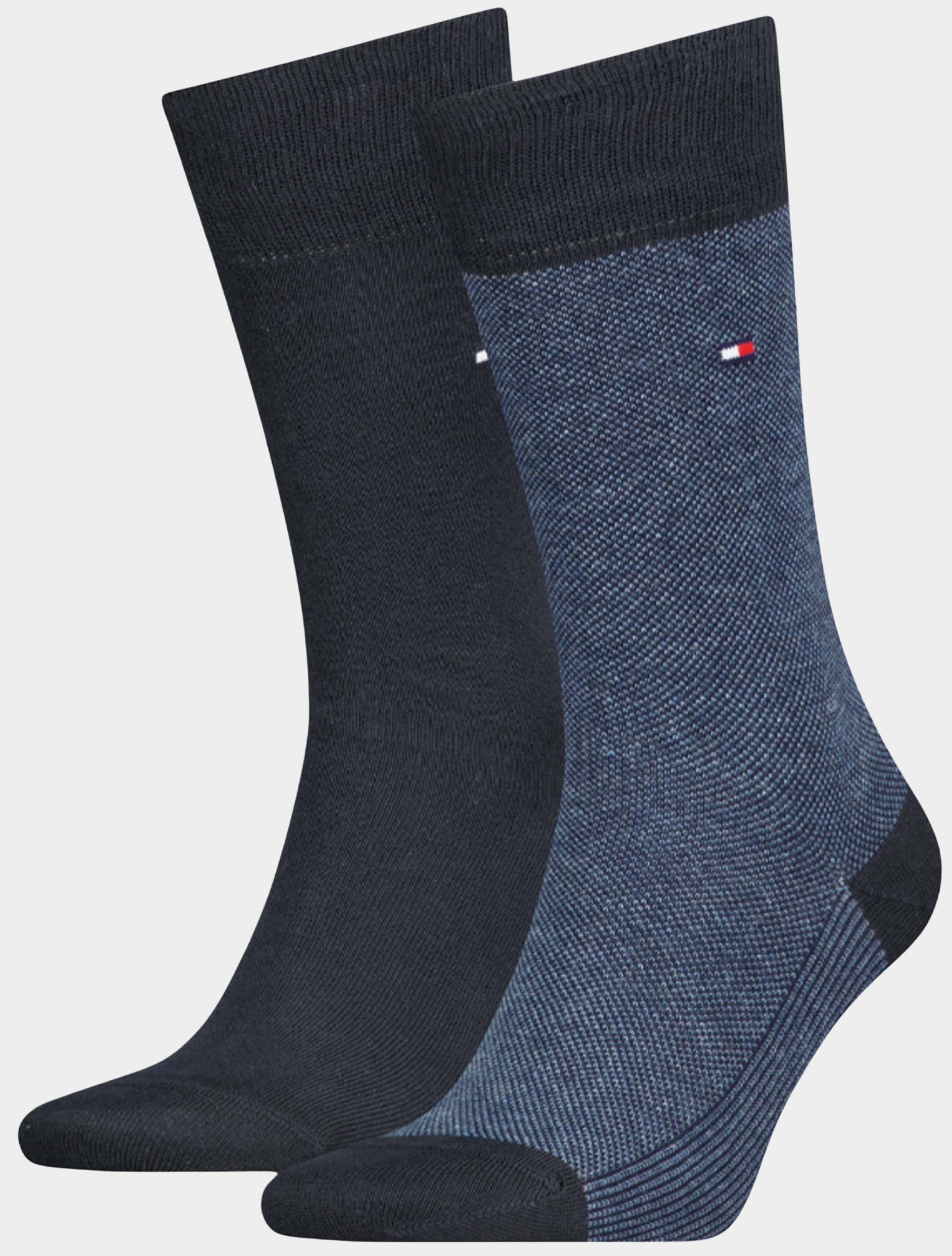 Tommy Hilfiger Sokken Blauw TH men sock 2P birdseye 701226104/004