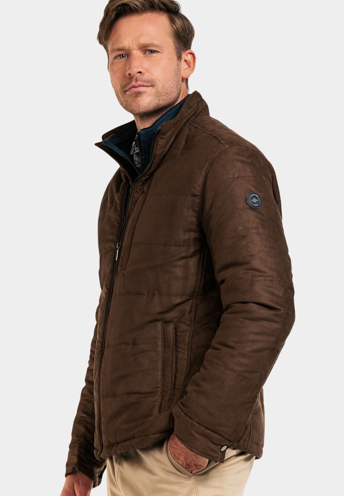 Baileys Winterjack Bruin Jacket  all over printed sued 422345/83