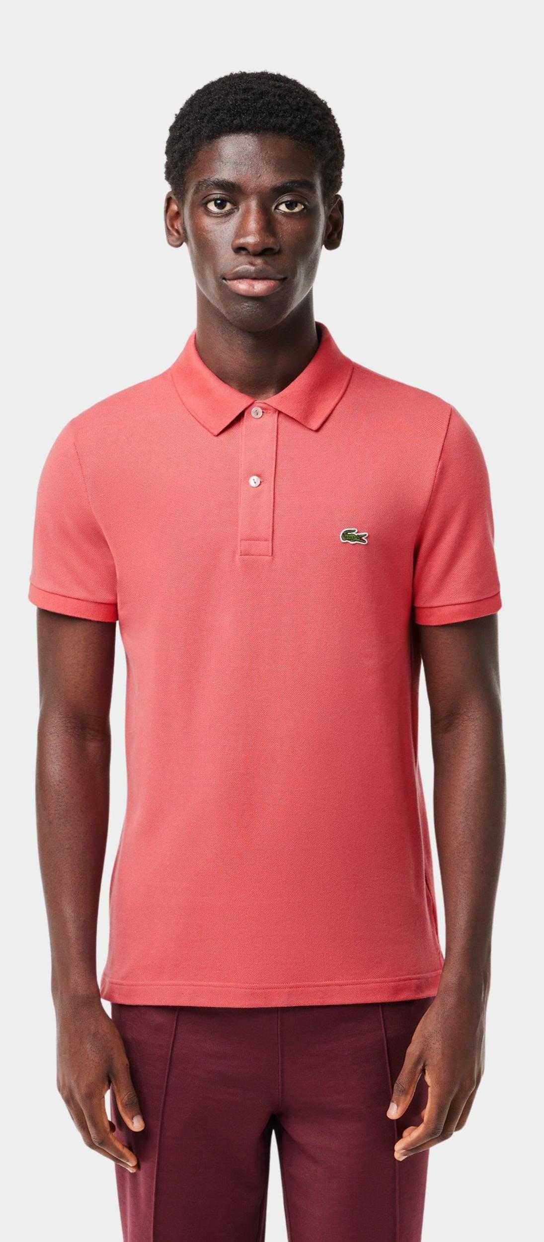 Lacoste Polo korte mouw Rood slim fit PH4012/ZV9