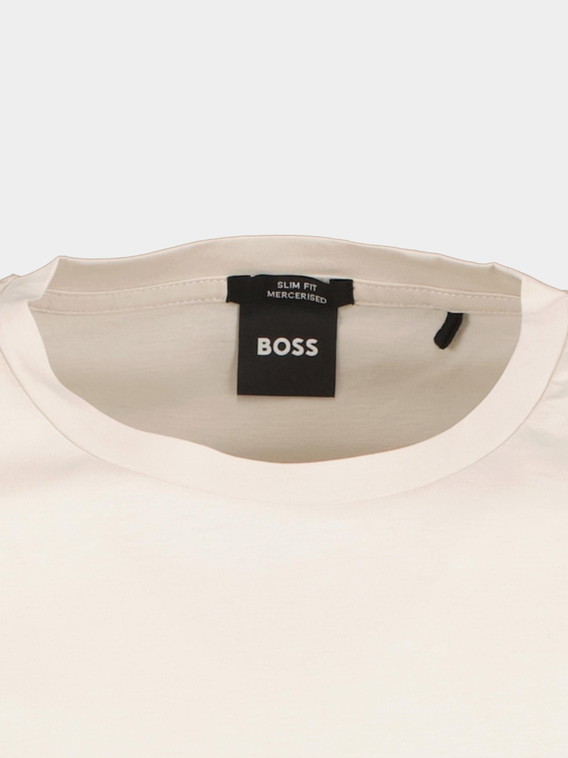 BOSS Black T-shirt korte mouw Beige Tessler 150 10241543 01 50468395/131