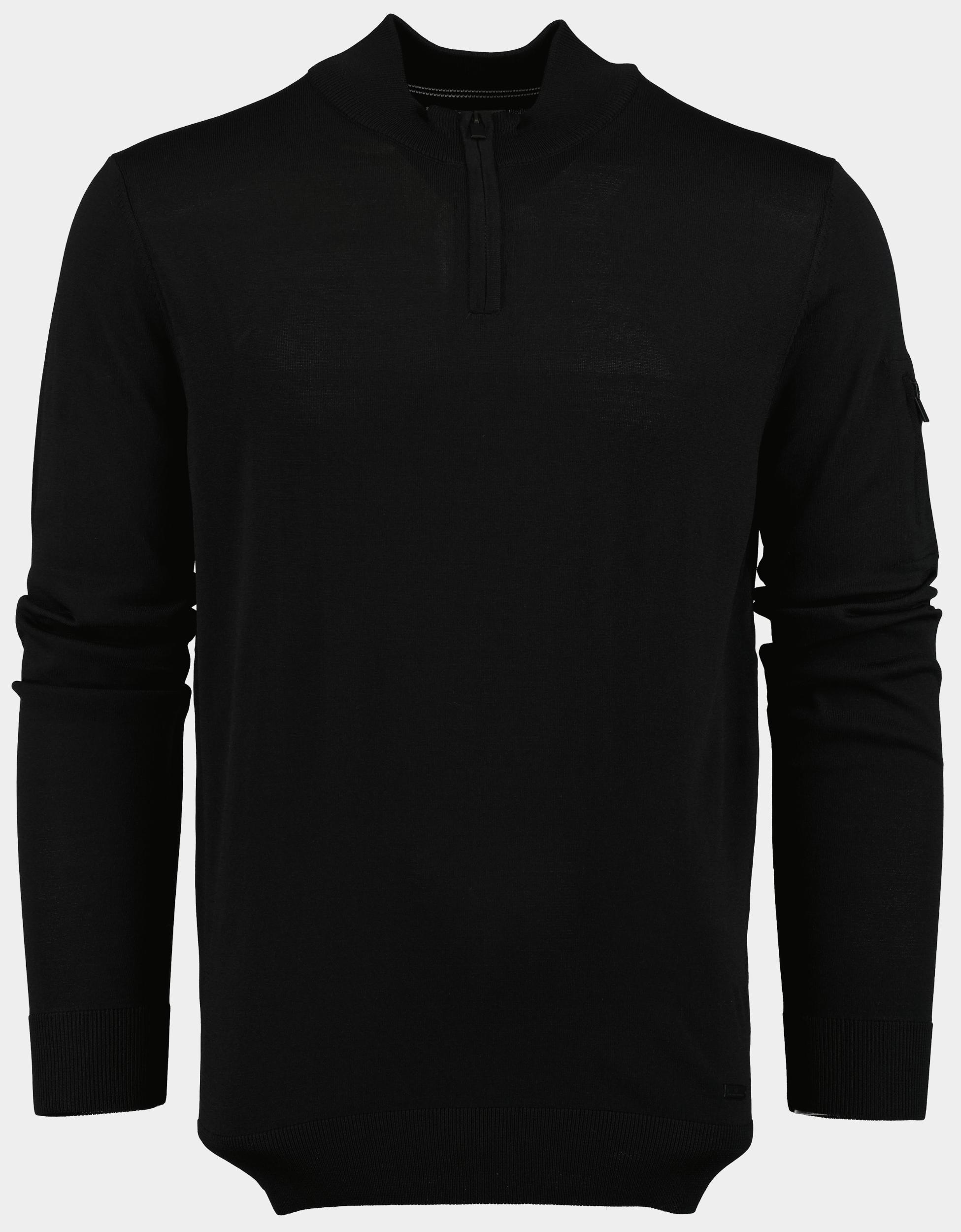 Born With Appetite Pullover Zwart Race Halfzip Pullover 24305RA41/990 black