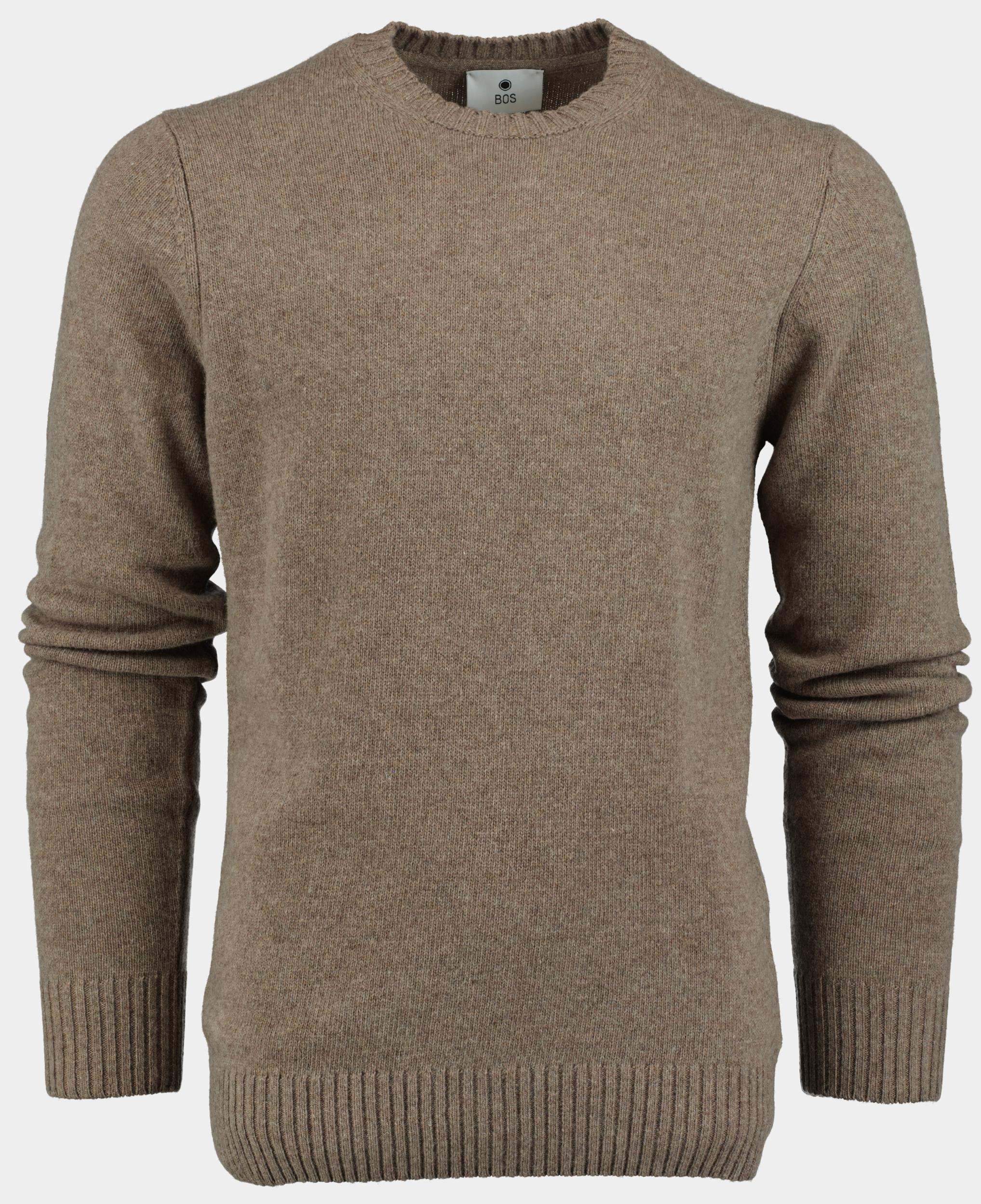 Bos Pullover Bruin Lambswool O-neck 1150224/653