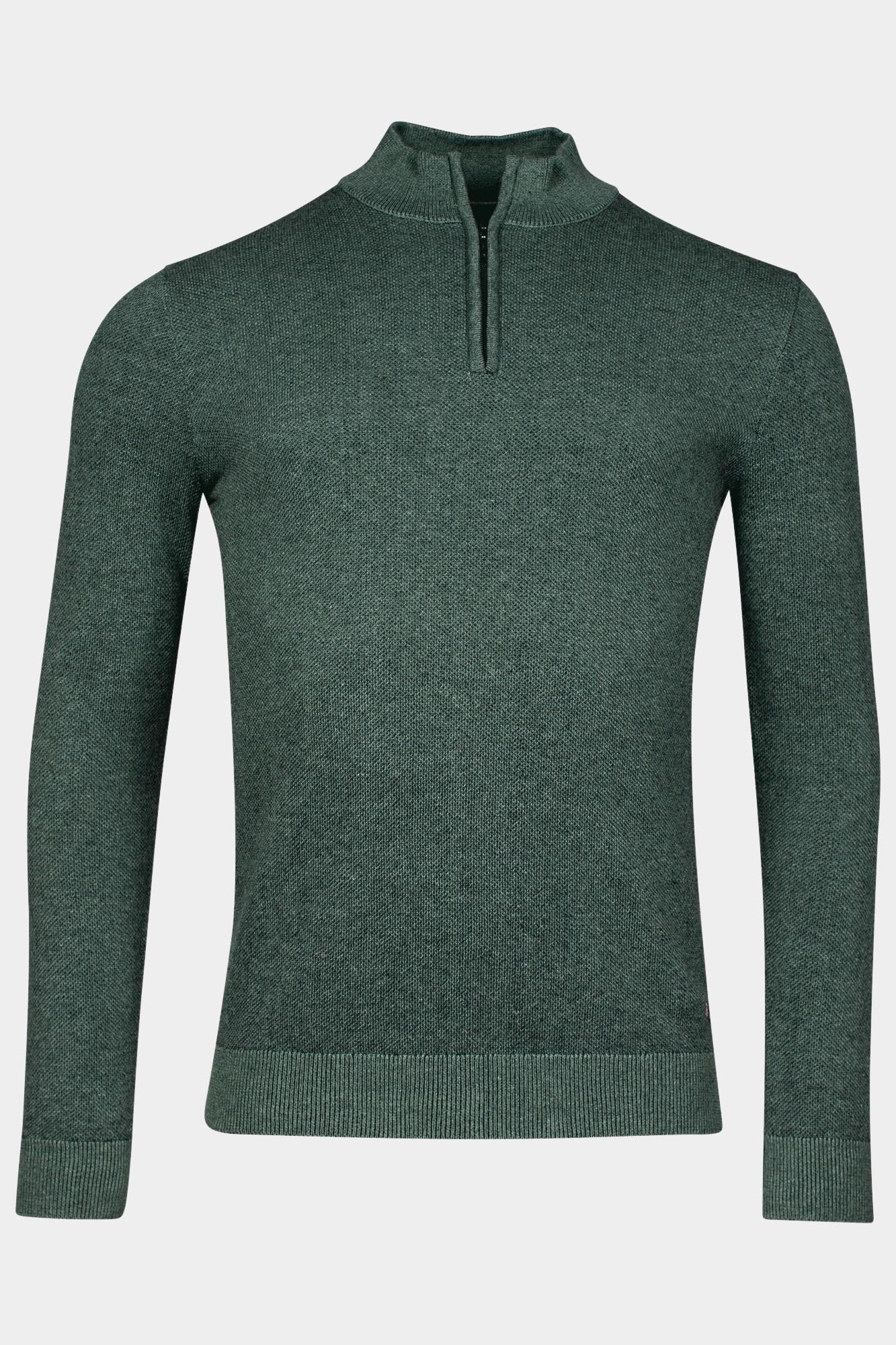 Baileys Half Zip Groen Pullover 1/2 zip  all over pl 328410/785