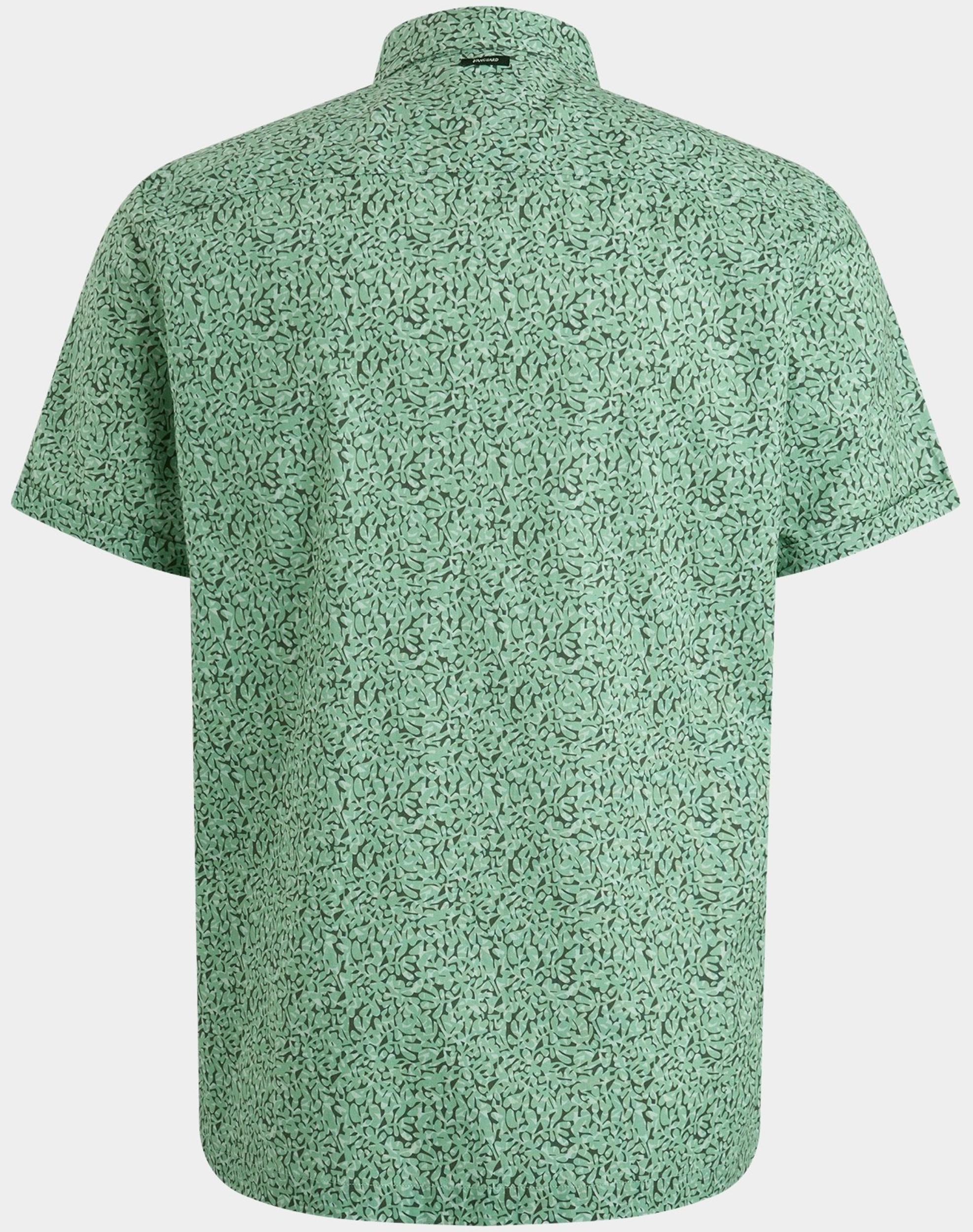 Vanguard Casual hemd korte mouw Groen Short Sleeve Shirt Print on p VSIS2404257/6124