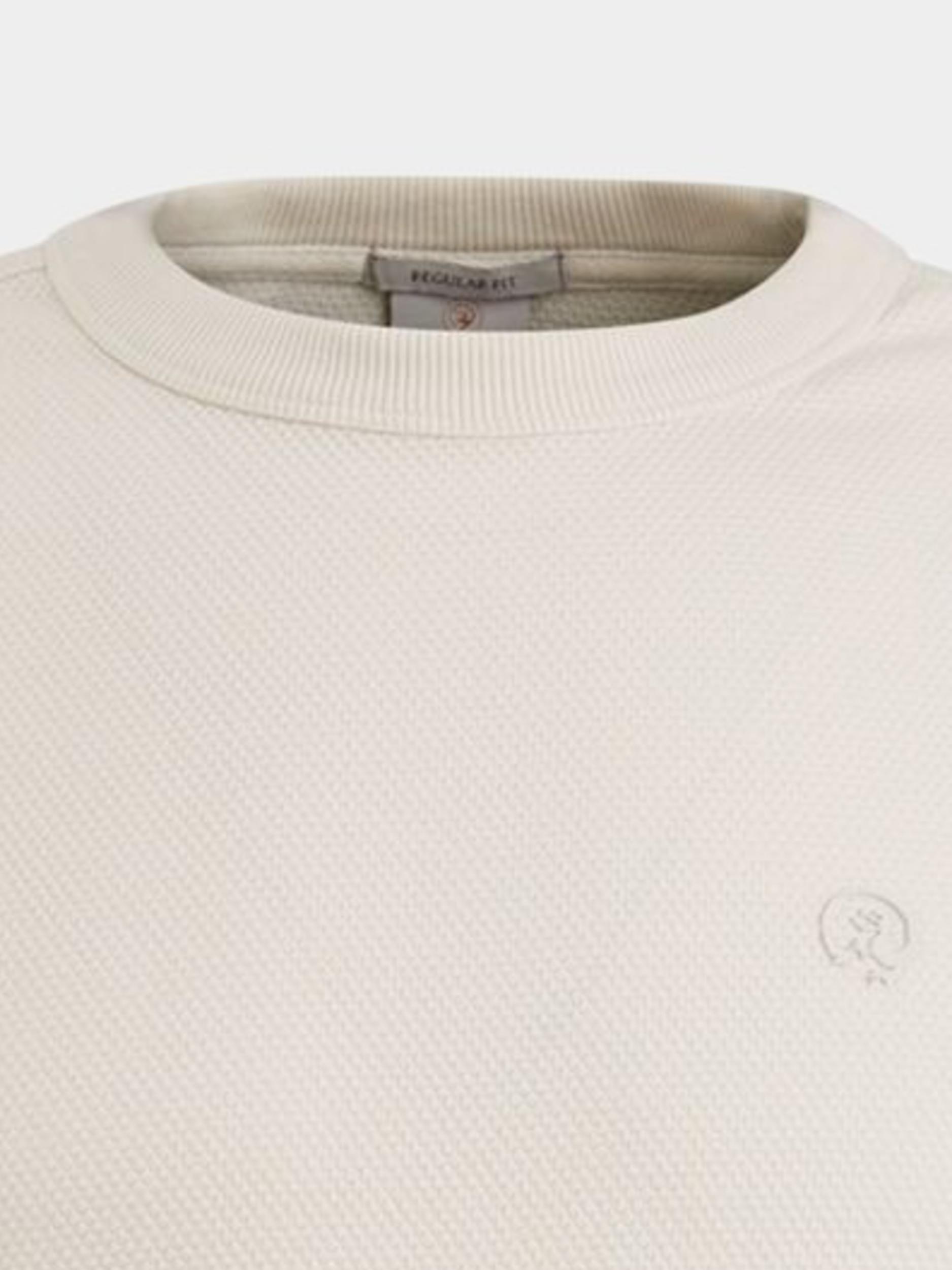 Cast Iron T-shirt lange mouw Beige Long sleeve r-neck regular fi CTS2408250/7014