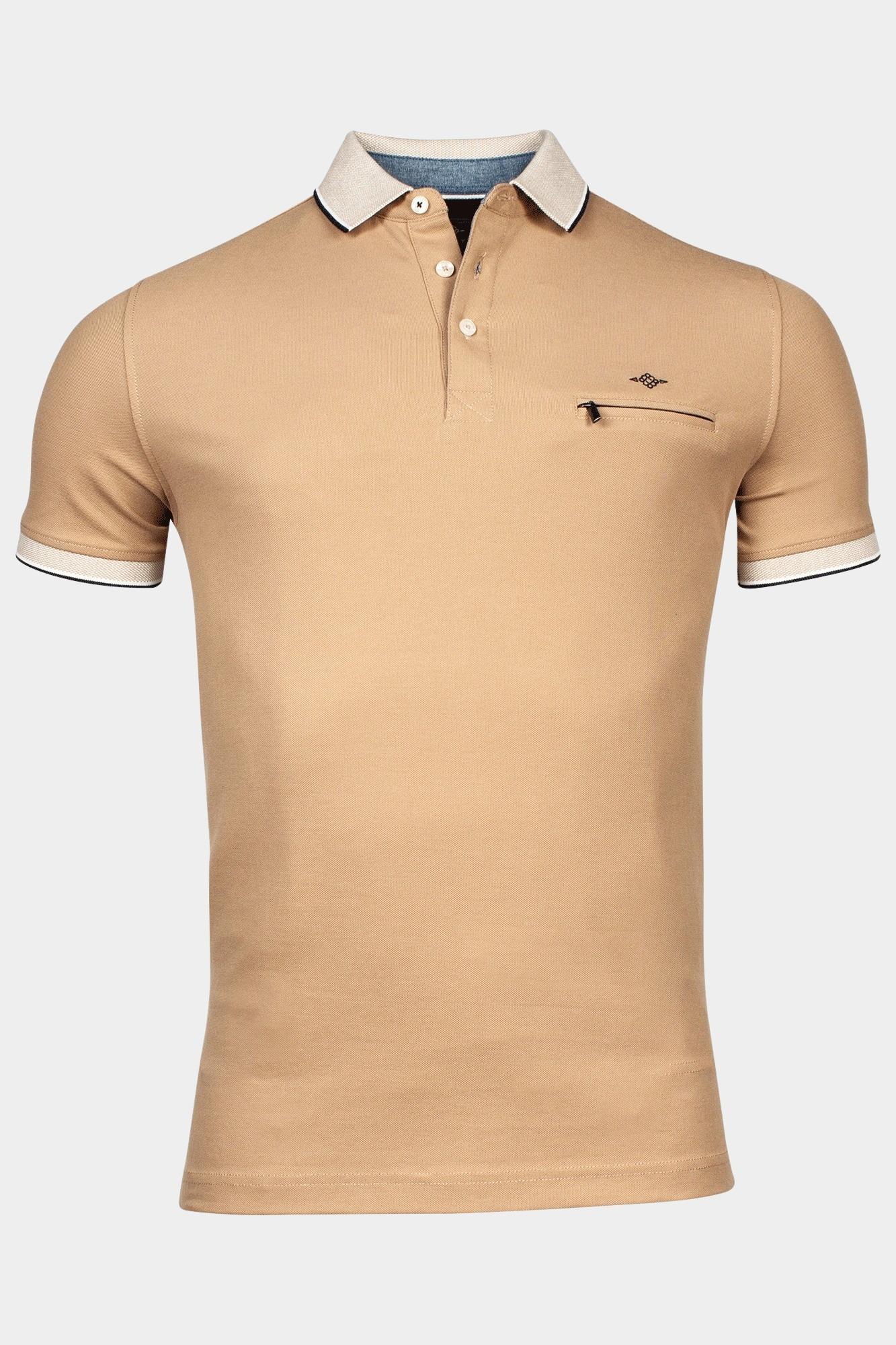 Baileys Polo korte mouw Bruin Poloshirt Pique 415288/83