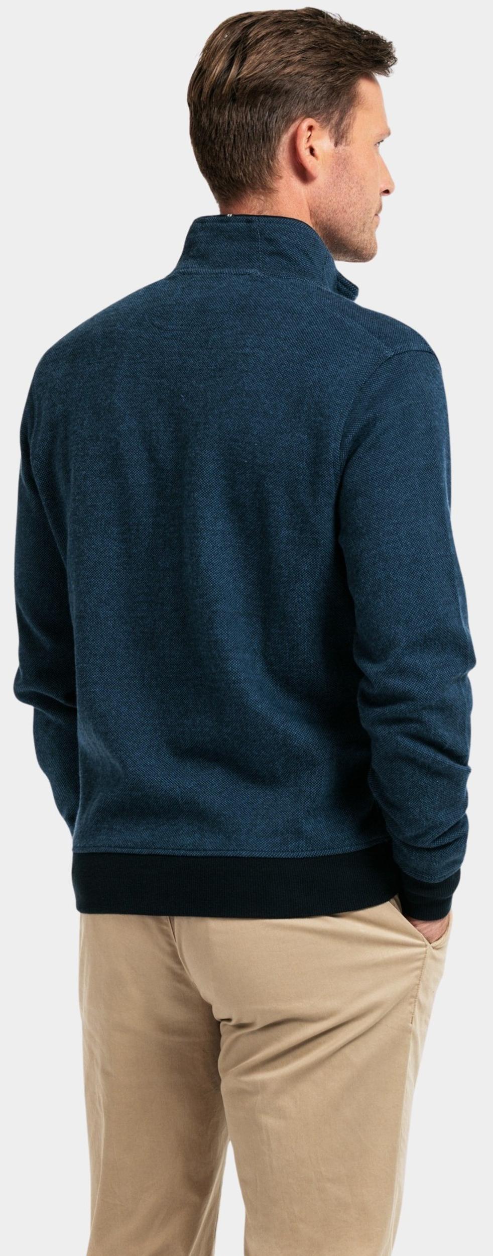 Baileys Vest Blauw Sweat Cardigan Zip 422211/65