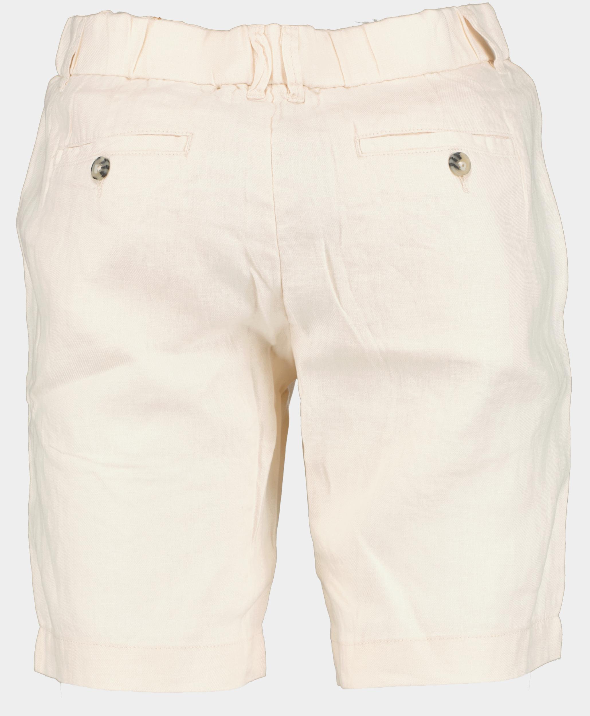 Blue Coast Korte Broek Beige 100% Linnen 502 Bermuda/02 crudo