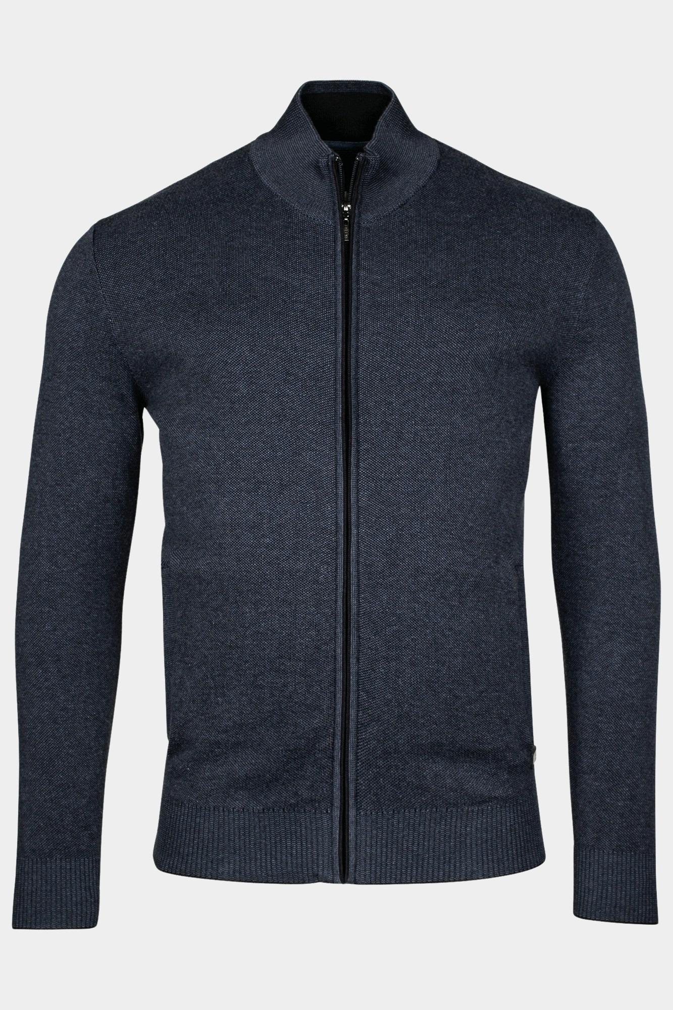 Baileys Vest Blauw Cardigan Zip 422009/675