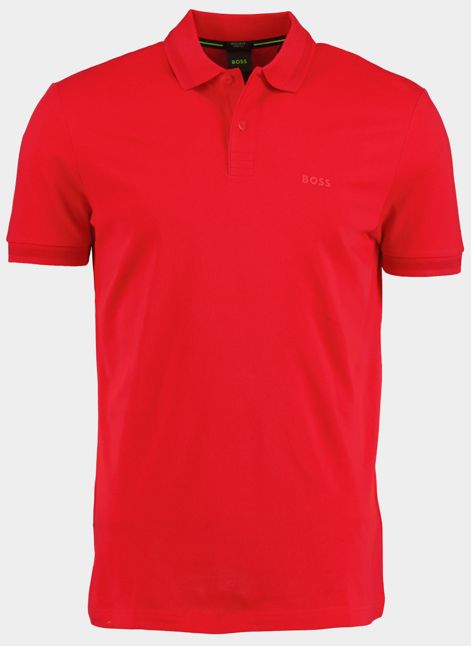 BOSS Green Polo korte mouw Rood Pio 1 10256488 01 50507583/645