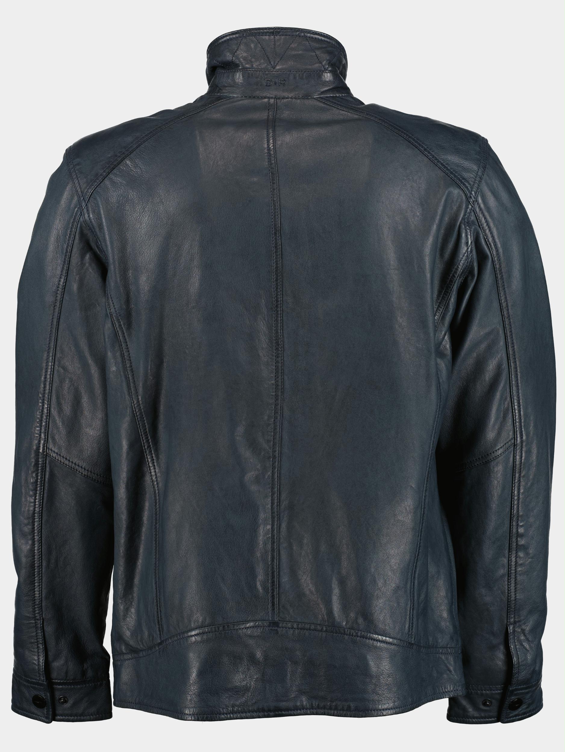 Donders 1860 Lederen jack Blauw Leather Jacket 52349/799