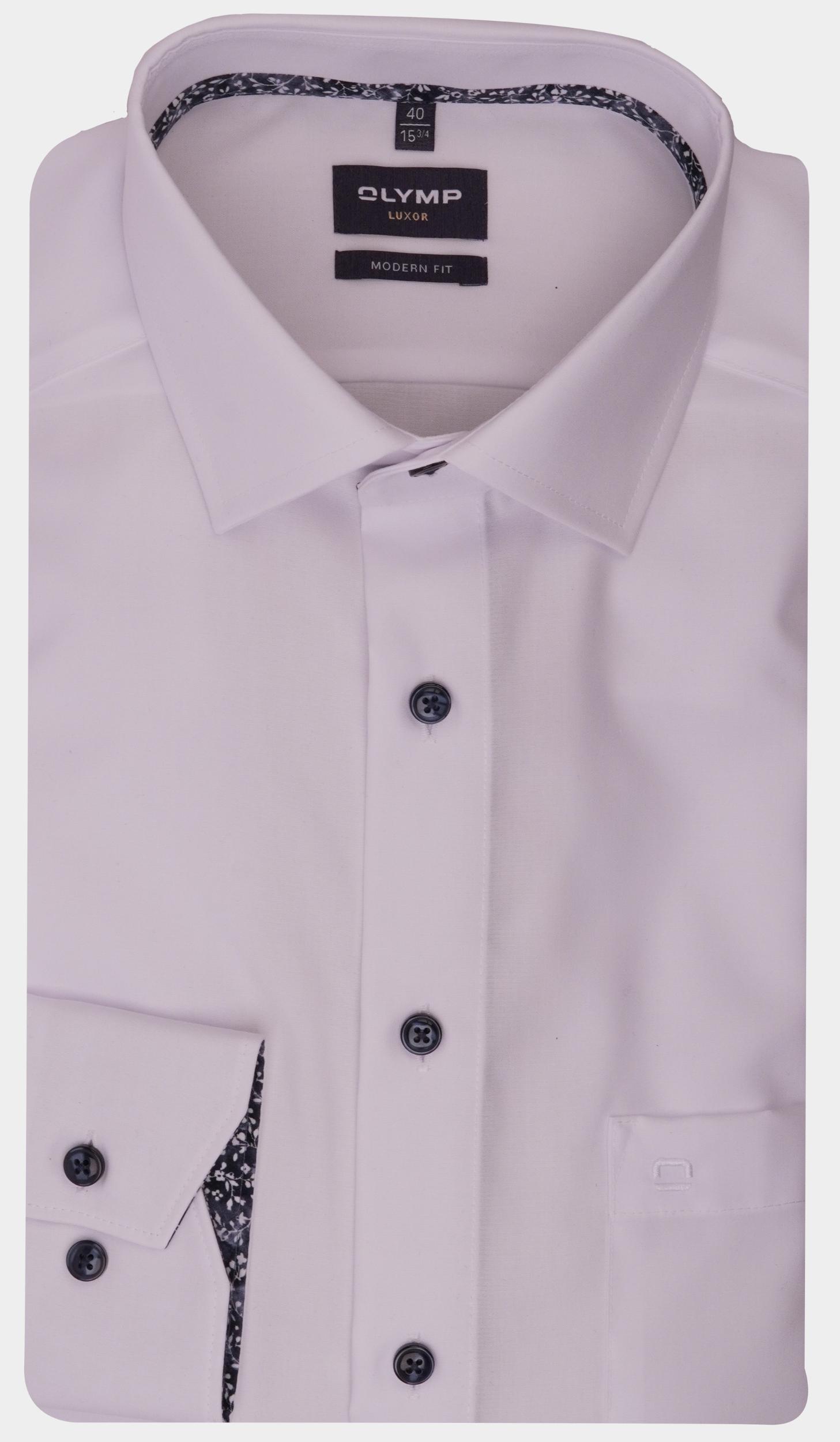 Olymp Business hemd lange mouw Wit 120464-Hemden 120464/00