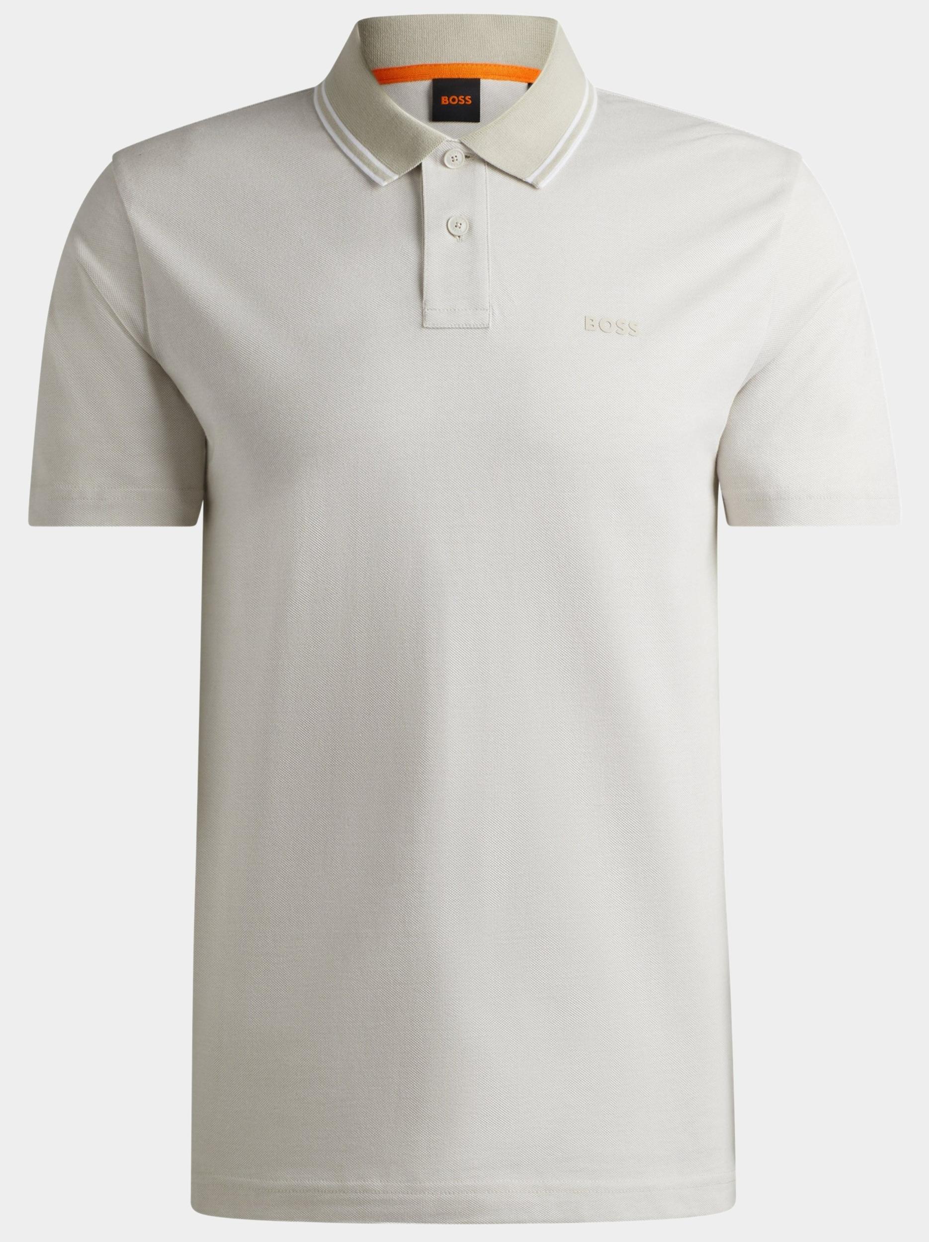 BOSS Orange Polo korte mouw Beige PeoxfordNew 10256894 01 50507814/271