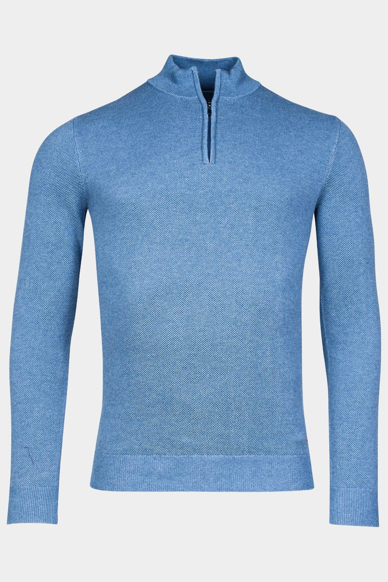 Baileys Half Zip Blauw Pullover 1/2 zip  all over pl 328410/635