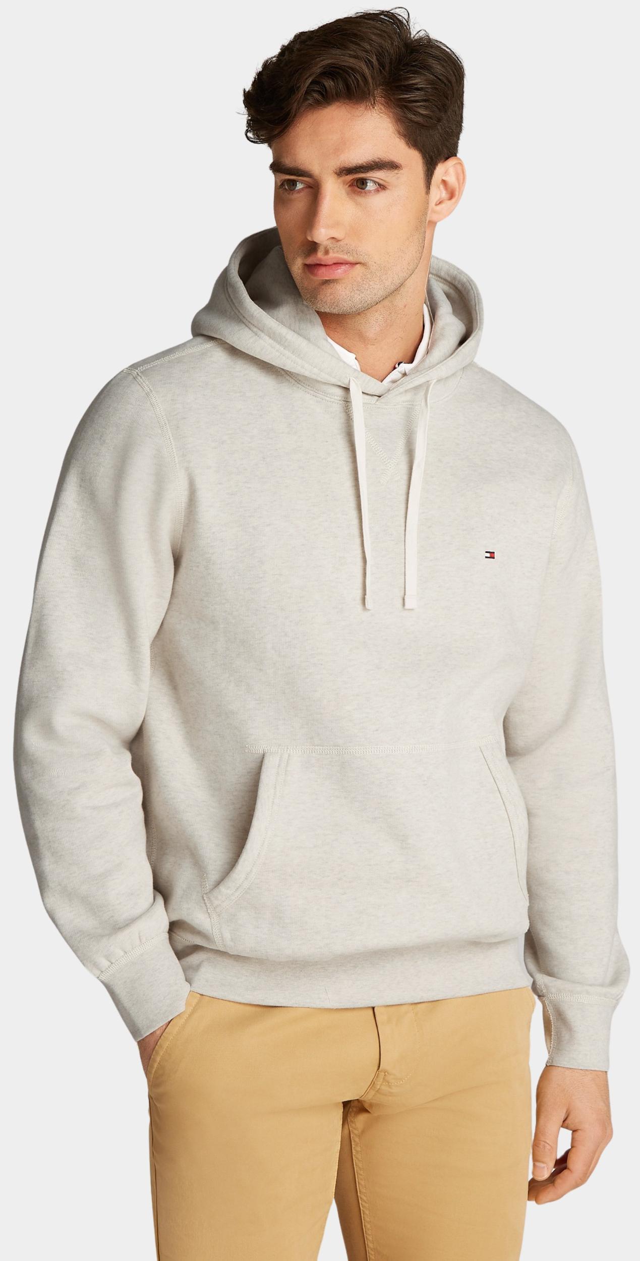 Tommy Hilfiger Fleece Trui Grijs Essential Fleece Hoody MW0MW37230/HGF