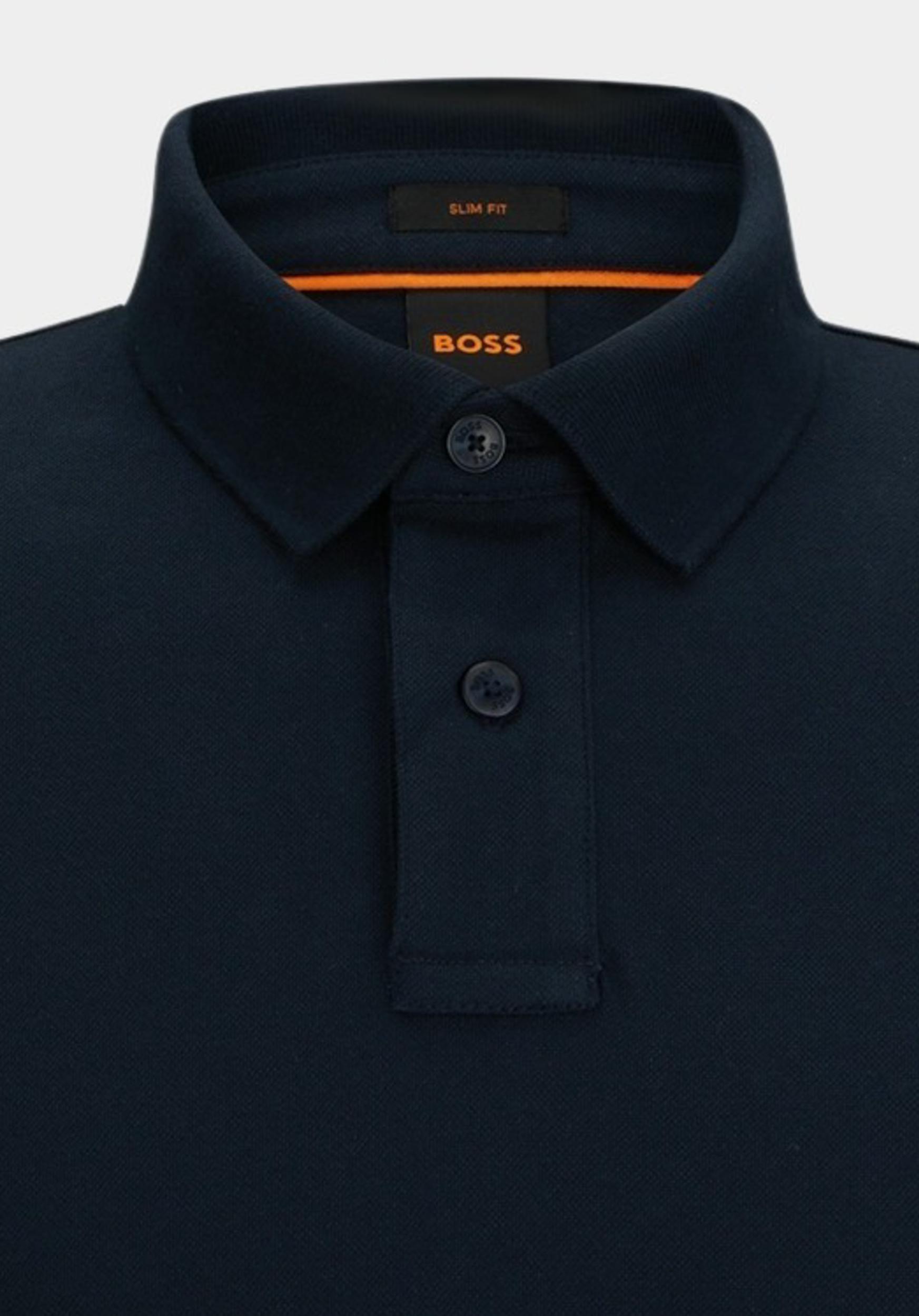 BOSS Orange Polo korte mouw Zwart Passenger 10256683 01 50507803/001