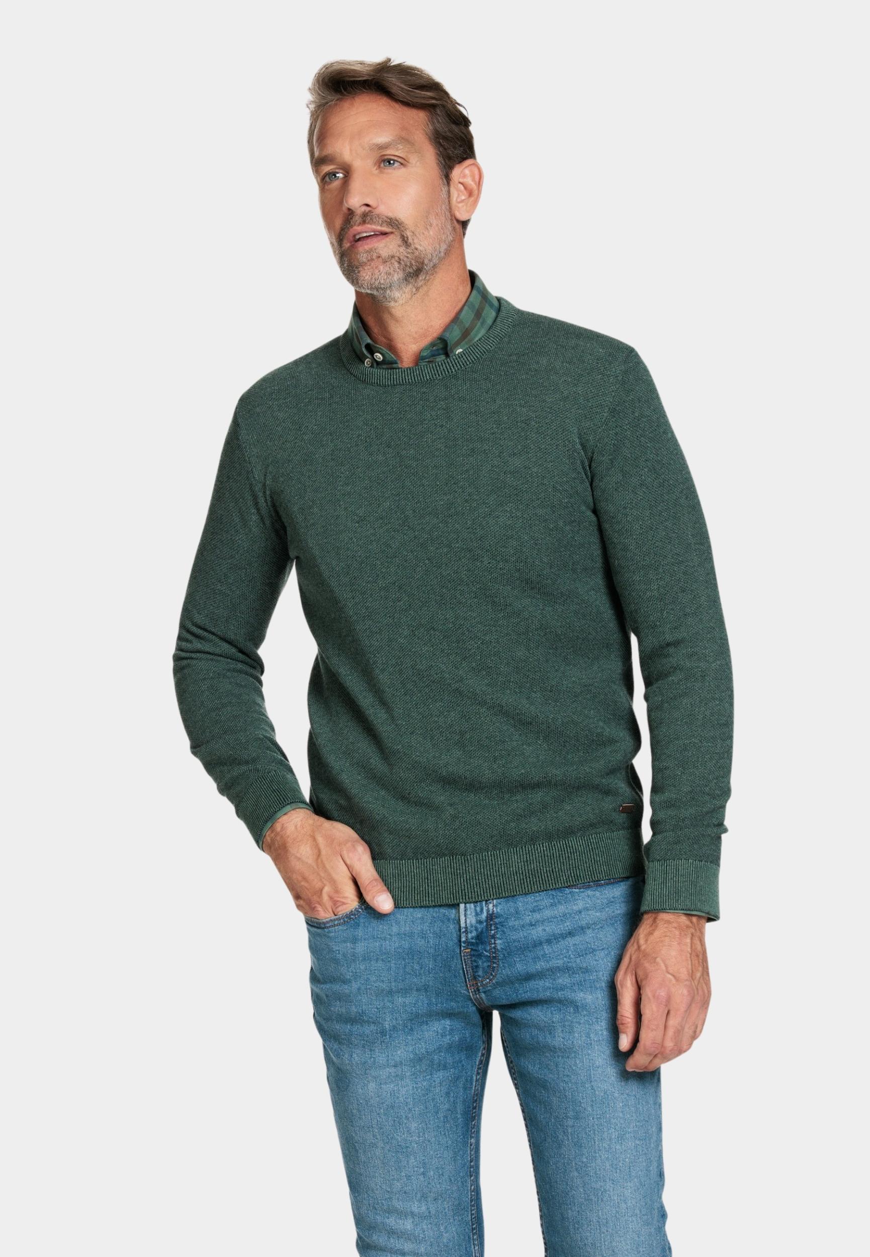 Baileys Pullover Groen Crew Neck Pullover  all over 328210/785