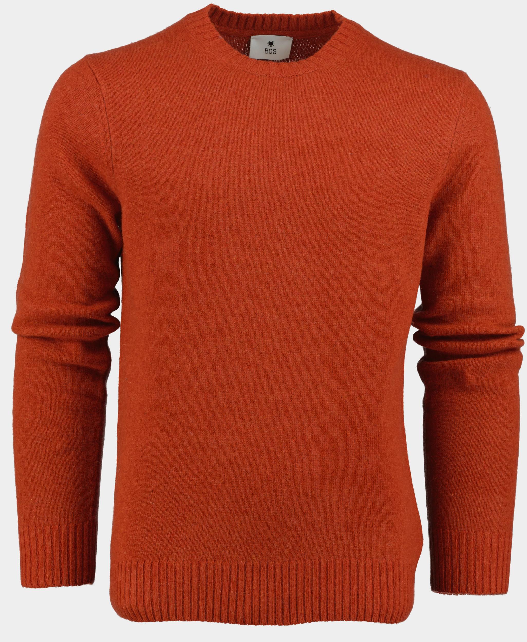 Bos Pullover Oranje Lambswool O-neck 1150224/433