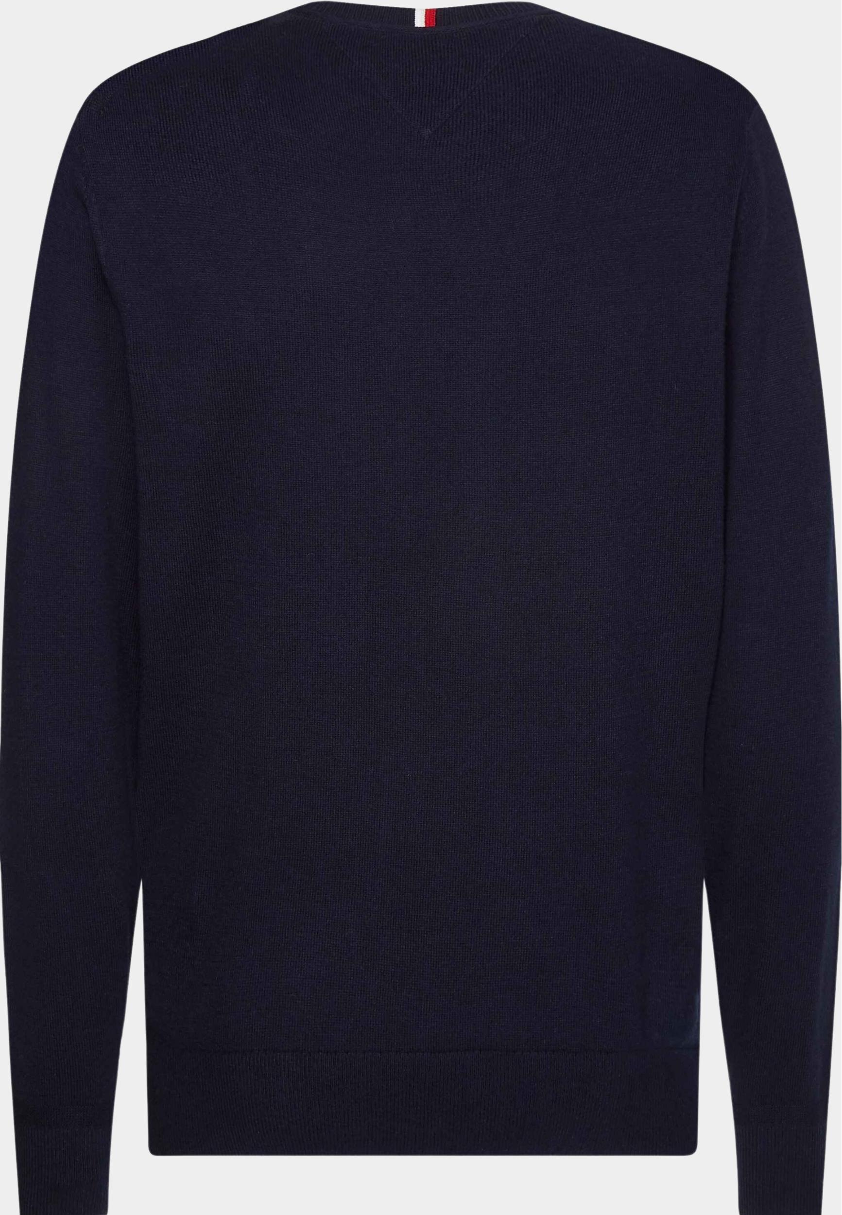 Tommy Hilfiger Pullover Blauw Pima Org Ctn Cashmere Crew nec MW0MW28046/DW5