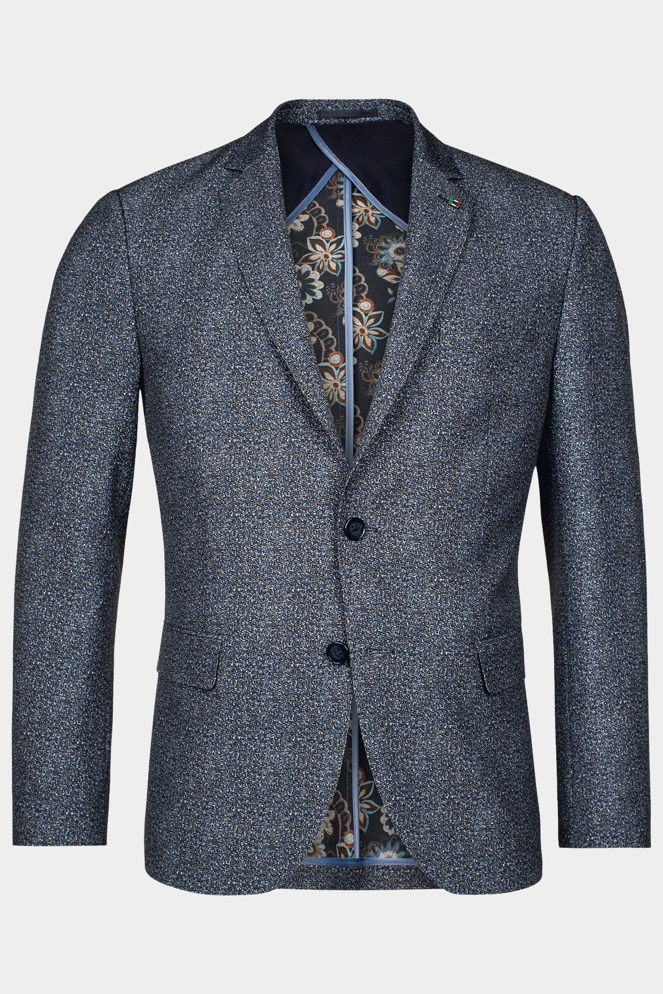 Giordano Blazer Blauw Blazer Pietro Half Lined Weav 422611/60